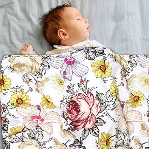 HNHUAMING Floral Baby Blanket - 30 x 40 Inch
