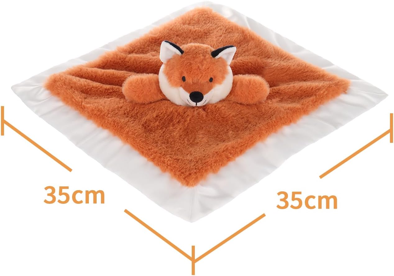 Apricot Lamb Yellow Fox Security Blanket 14 Inches