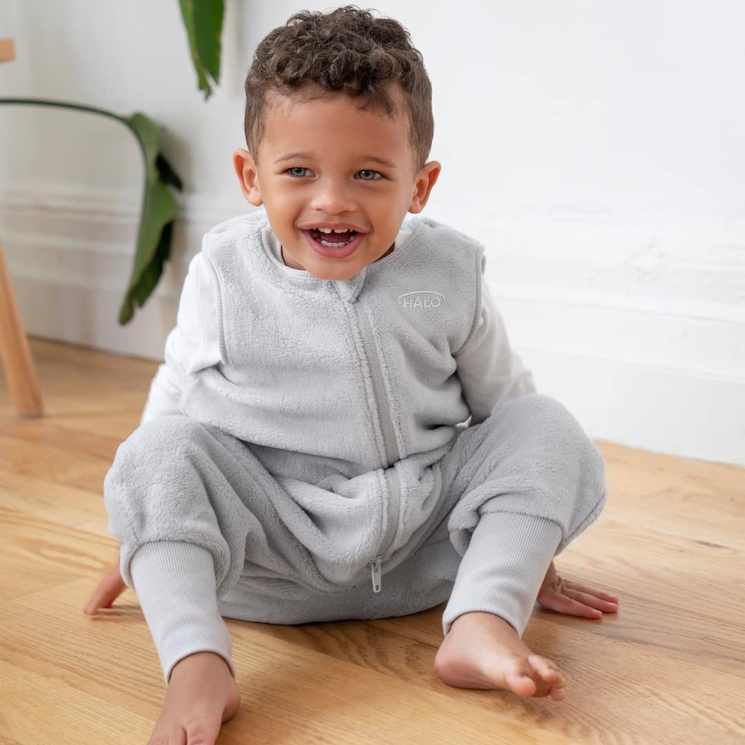HALO Sleepsack Toddler Luxe Fleece TOG 20 Grey 3T