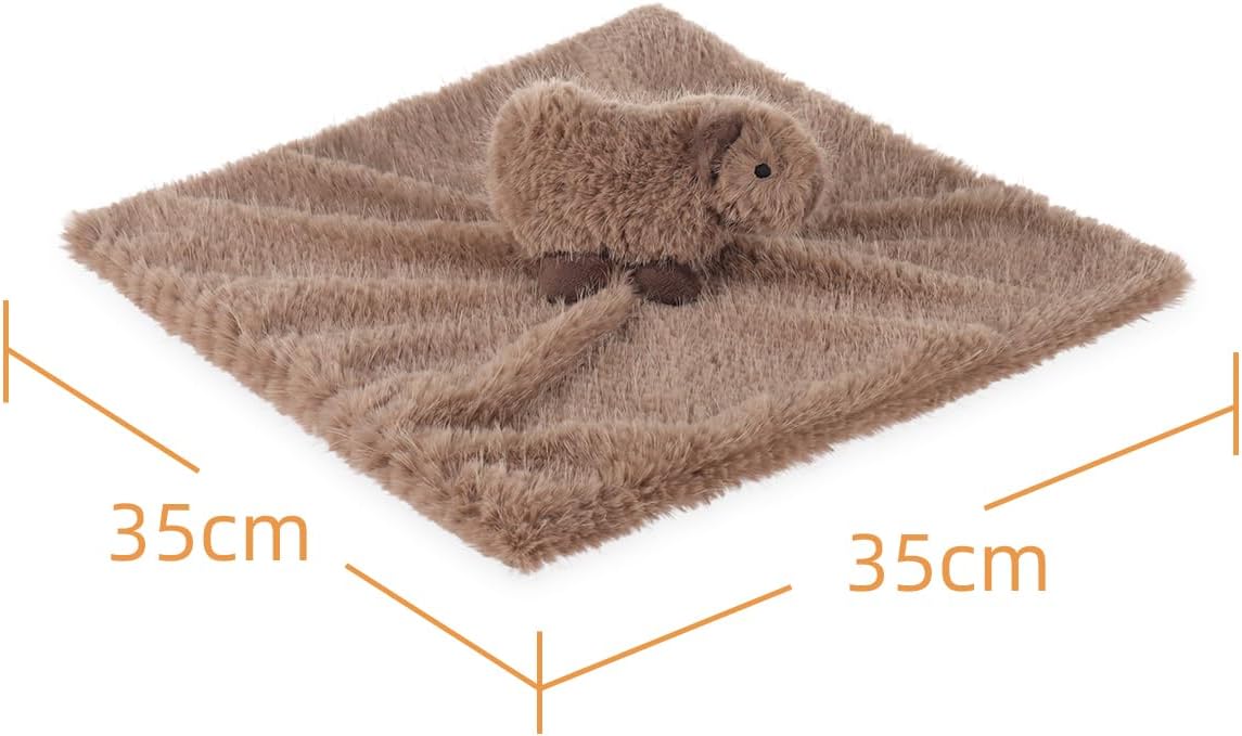 Apricot Lamb Capybara Security Blanket for Babies 14 Inches 1