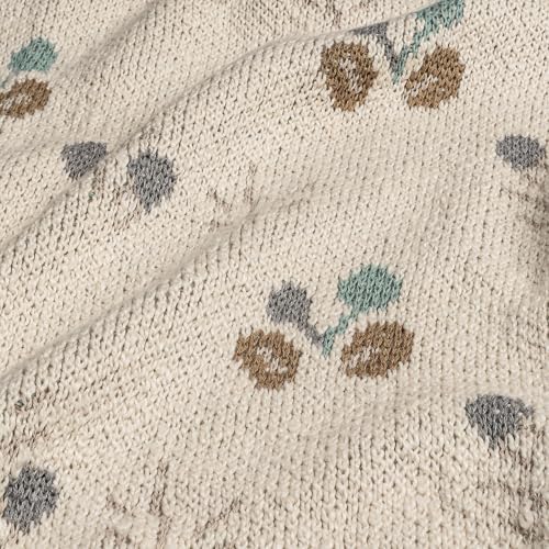 Crane Baby Organic Cotton Poppy Pattern Blanket
