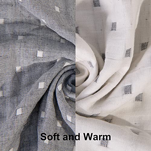 NTBAY 3 Layer Toddler Blanket Grey Dot Design