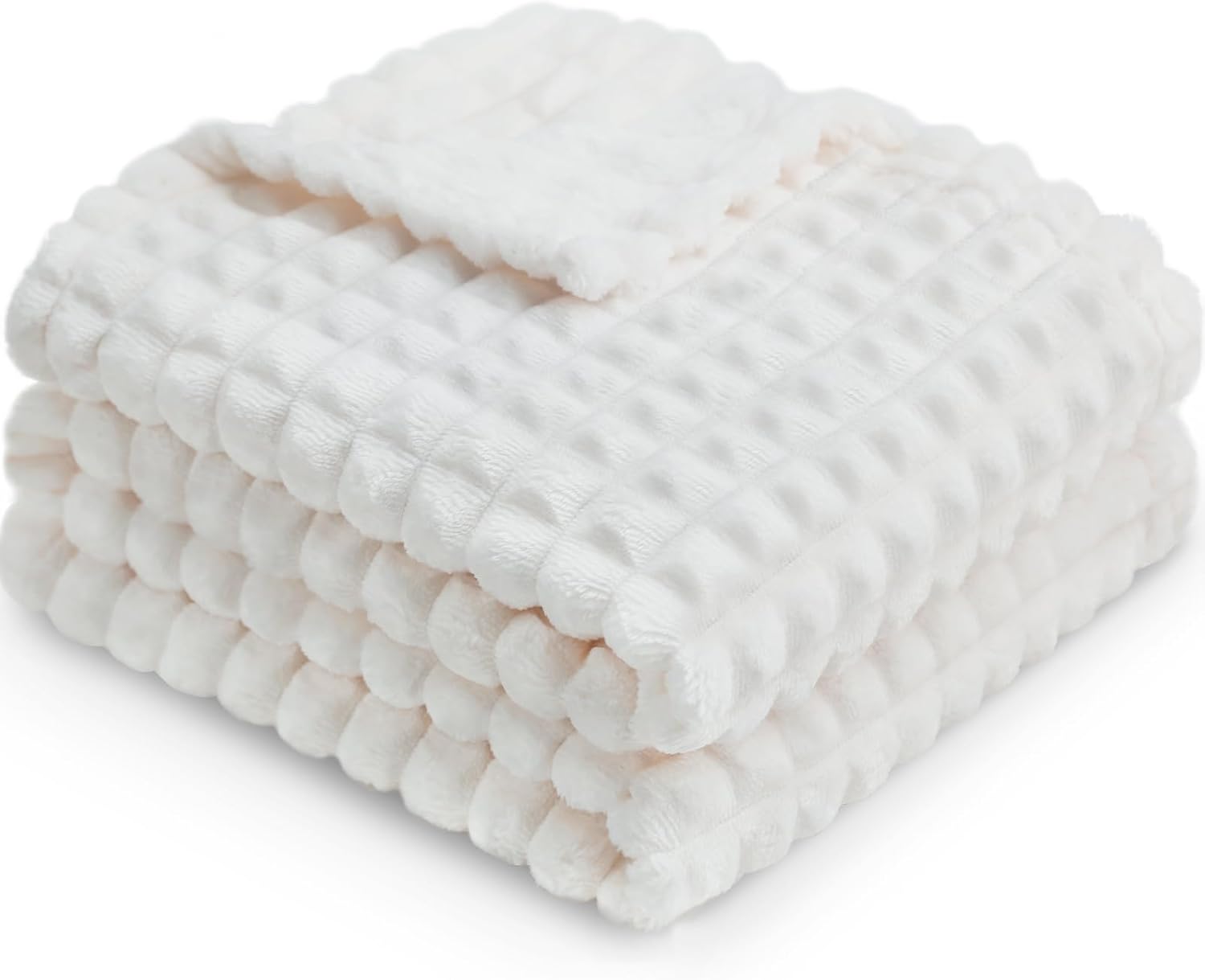 HOMRITAR Cozy Fleece Baby Blanket with 3D Design