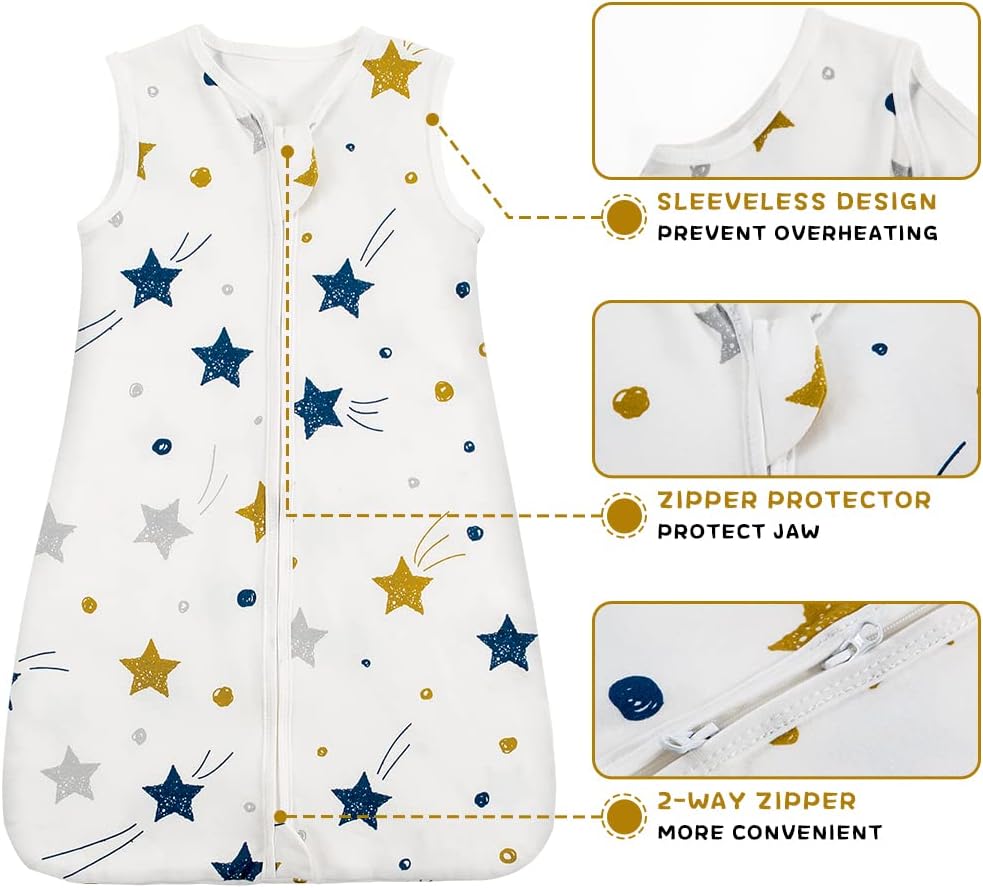 HOUSBAY Baby Wearable Blanket 05 TOG Cotton Sleep Sack
