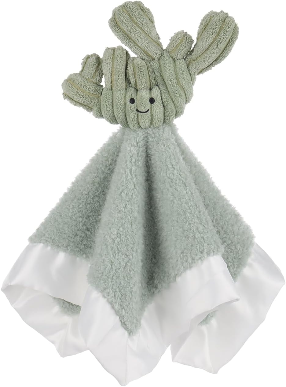 Apricot Lamb Cactus Blanket Soft Lovey for Babies 1