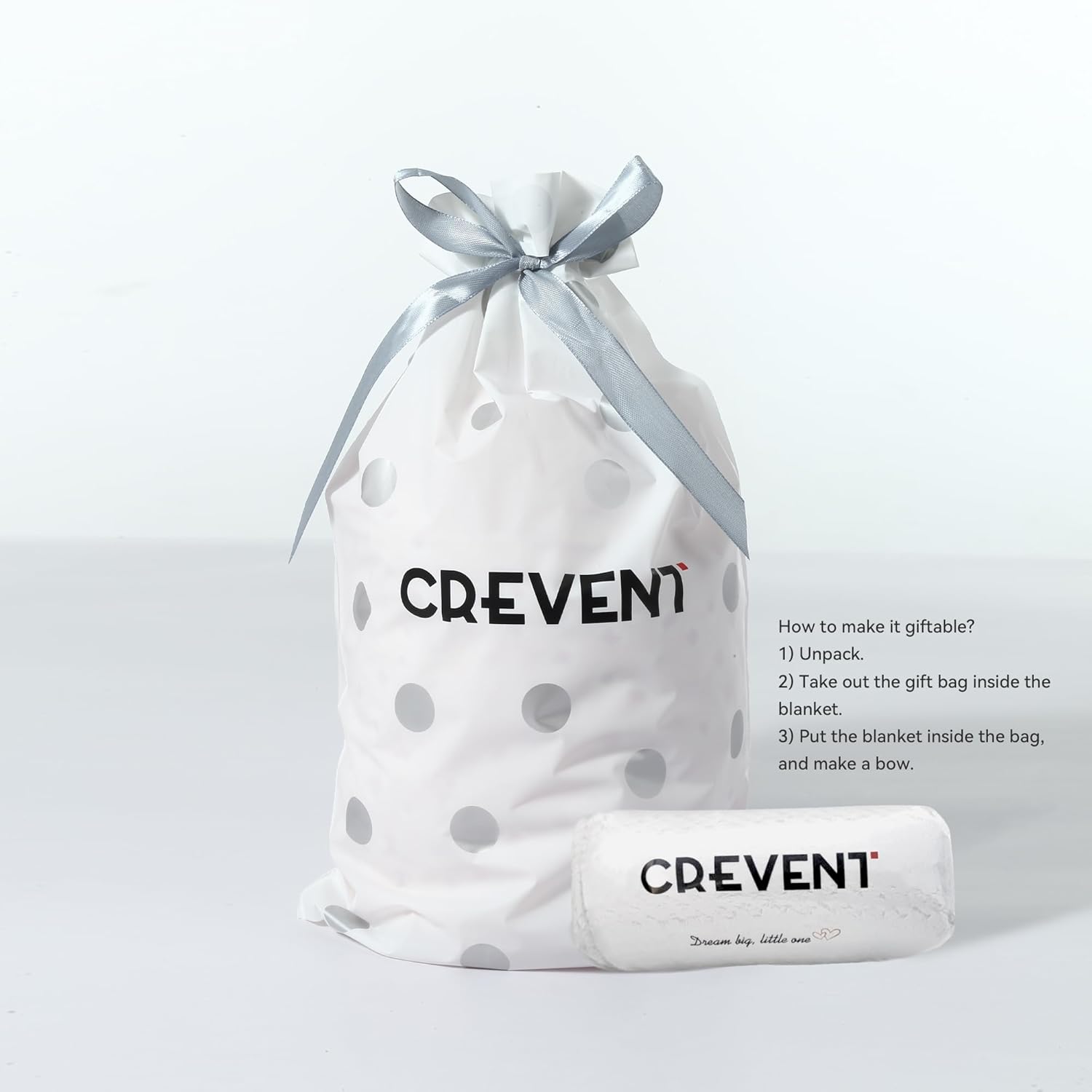 CREVENT 30X40 Chenille Baby Blanket for Baby and Pet Animal Grey 75X100cm
