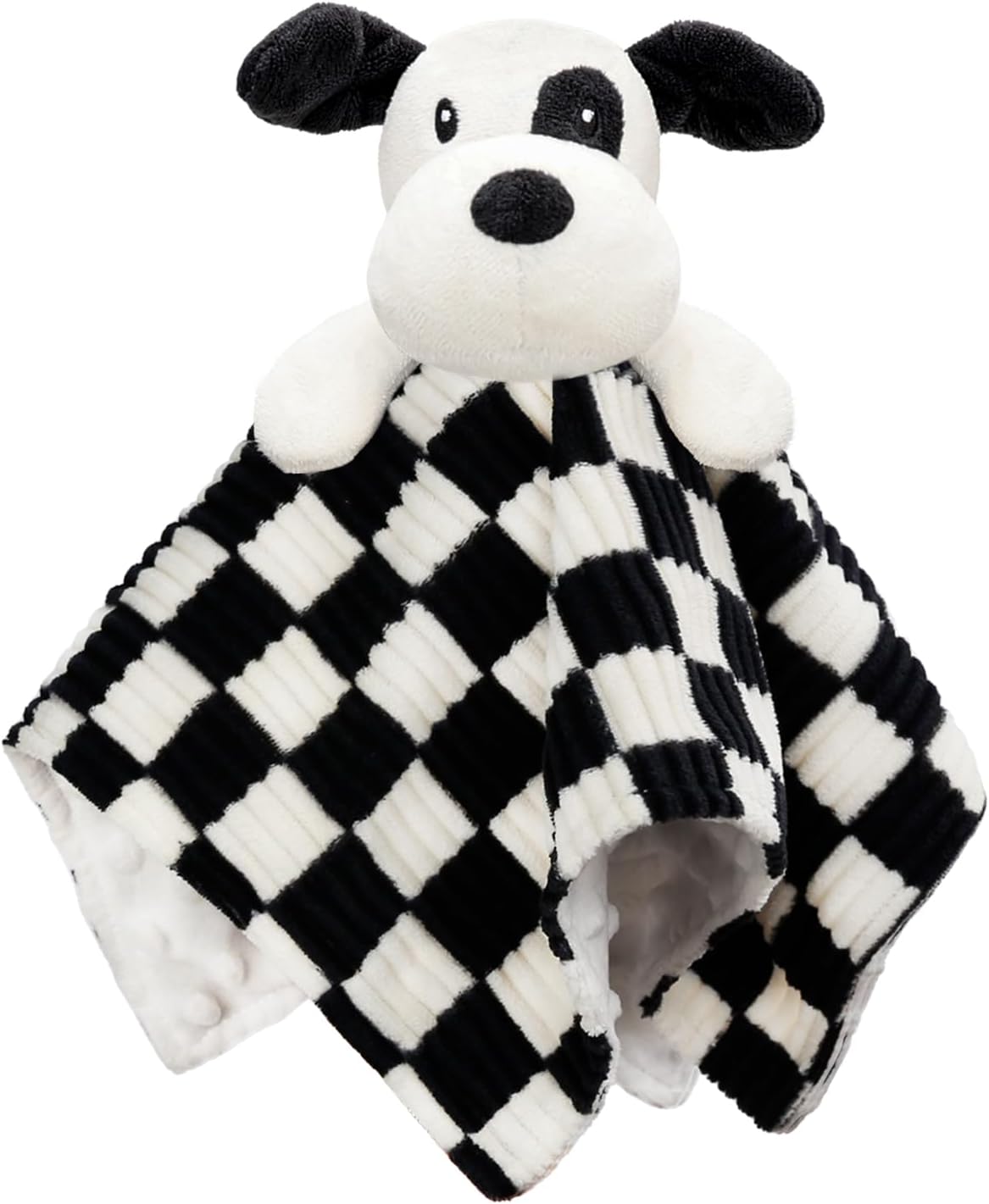 BEILIMU 14 Inch Baby Security Blanket with Minky Dot Fabric