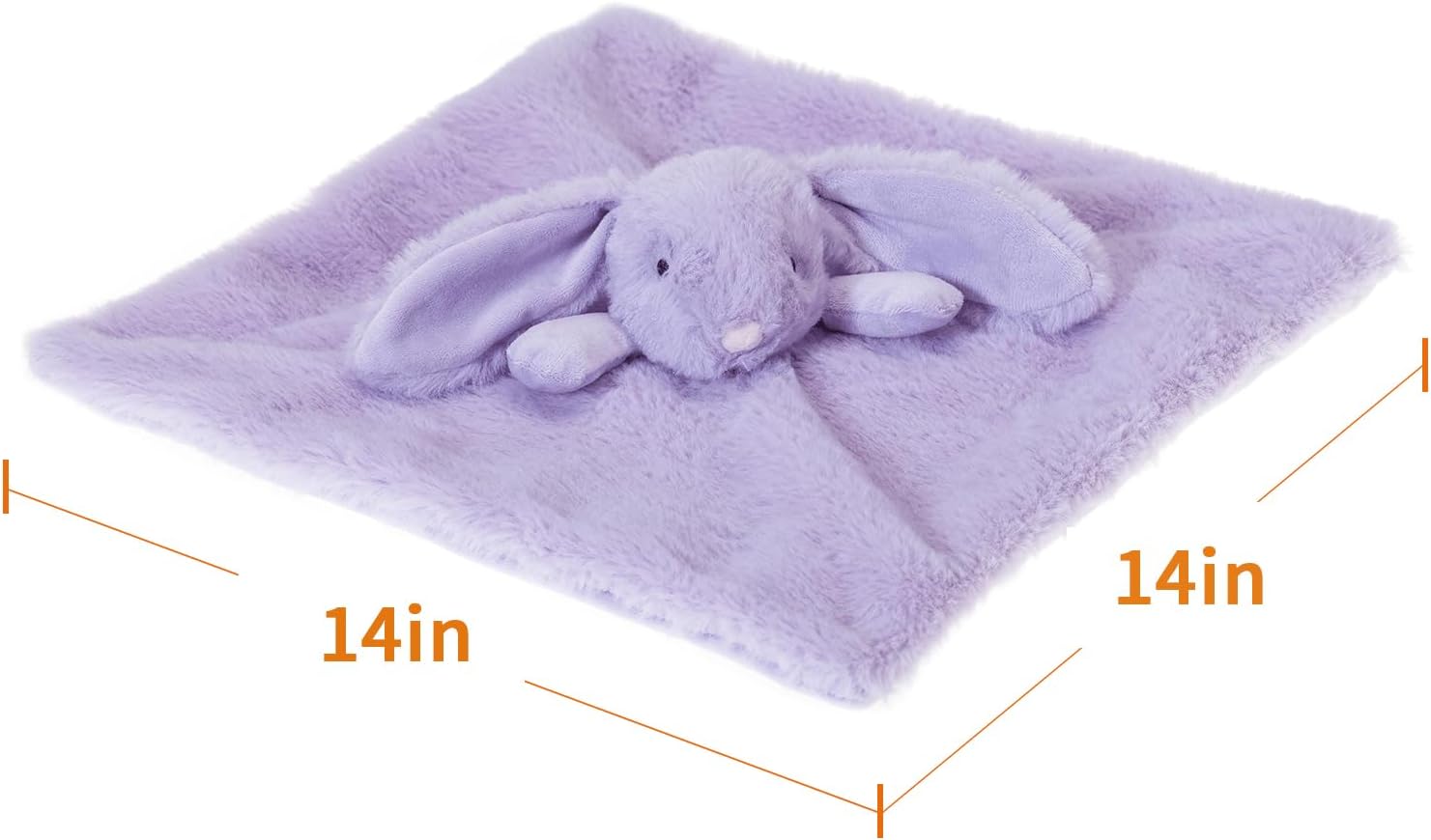 Apricot Lamb Purple Bunny Security Blanket 1