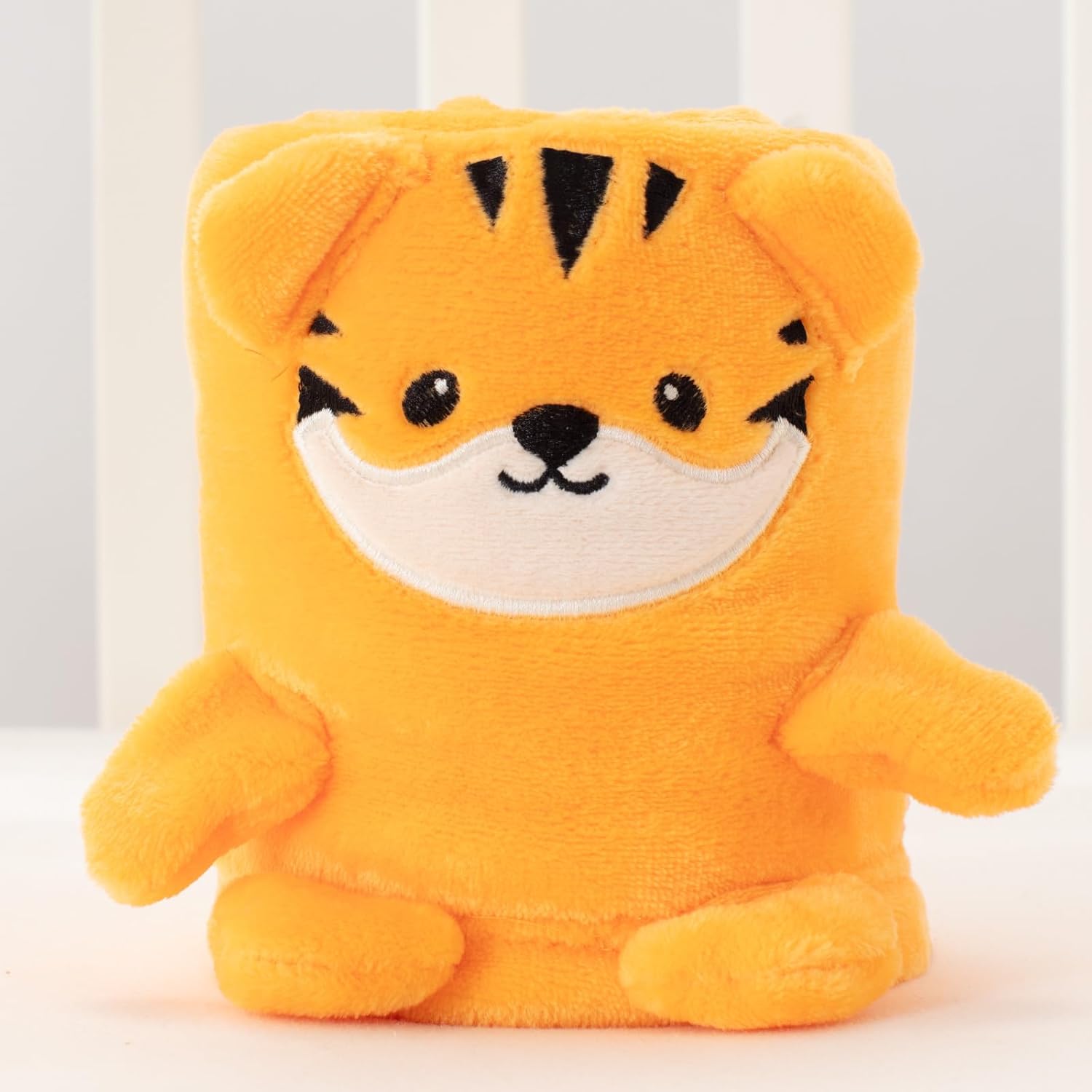 Babyhuggle Foldable Tiger Plush Blanket