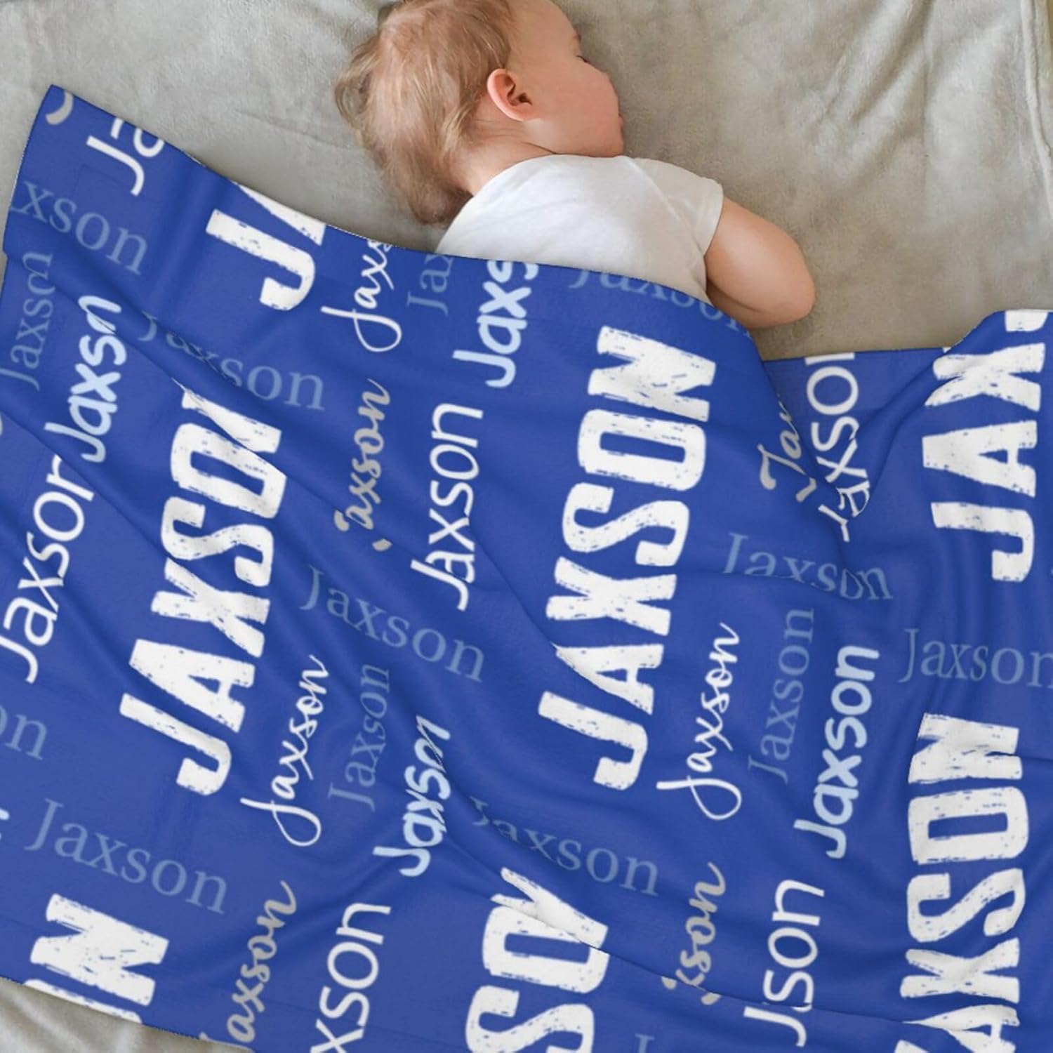 Personalized Baby Blanket with Name - Custom Monogrammed Design