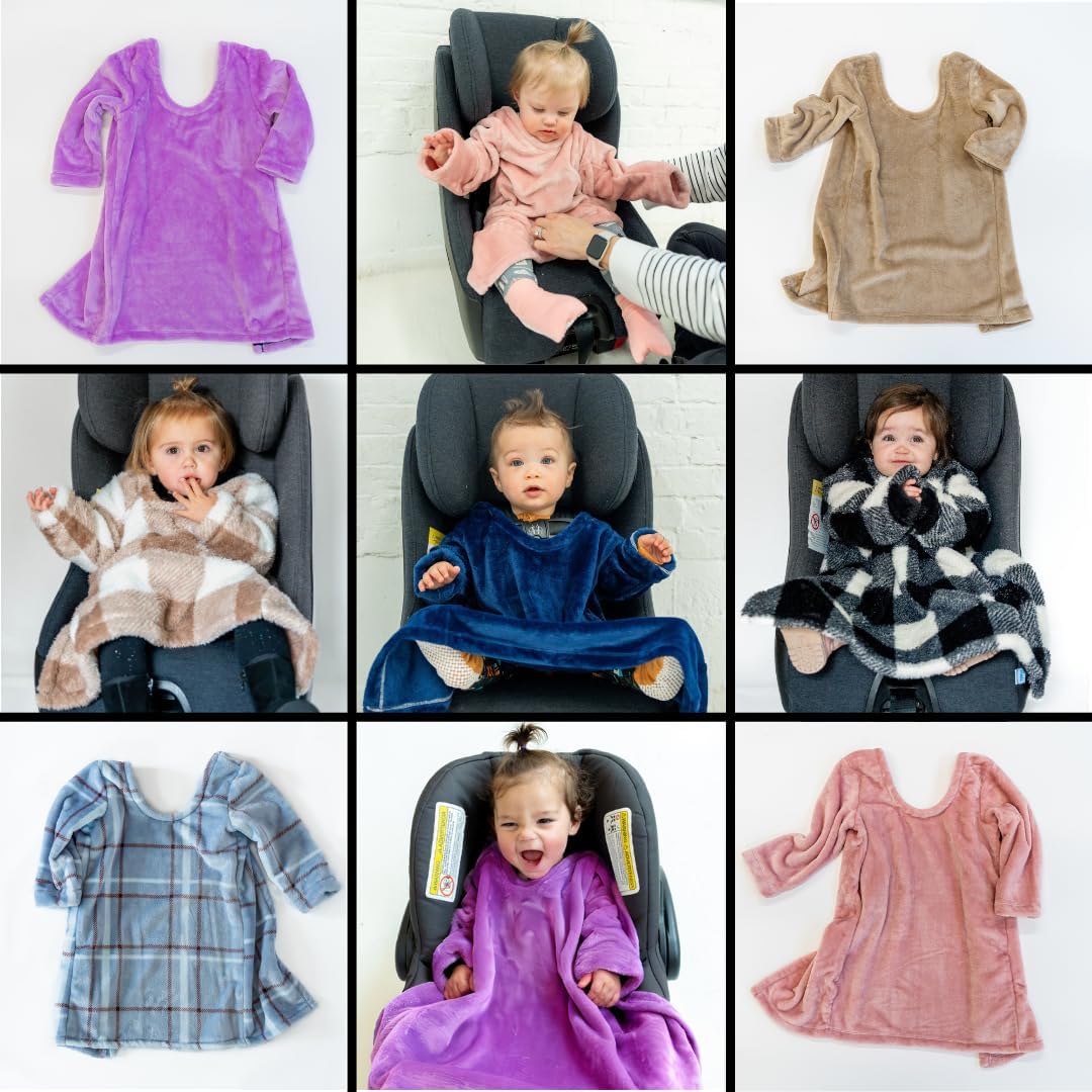 Buckle Me Baby Car Seat Blanket - Cozy Warm Sherpa Cover