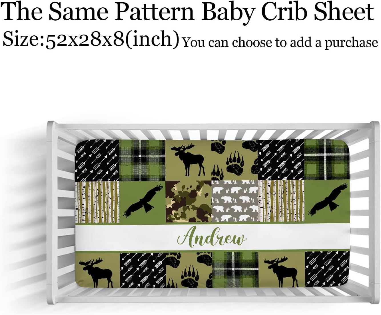 Personalized Baby Blanket with Name - Woodland Animals Design