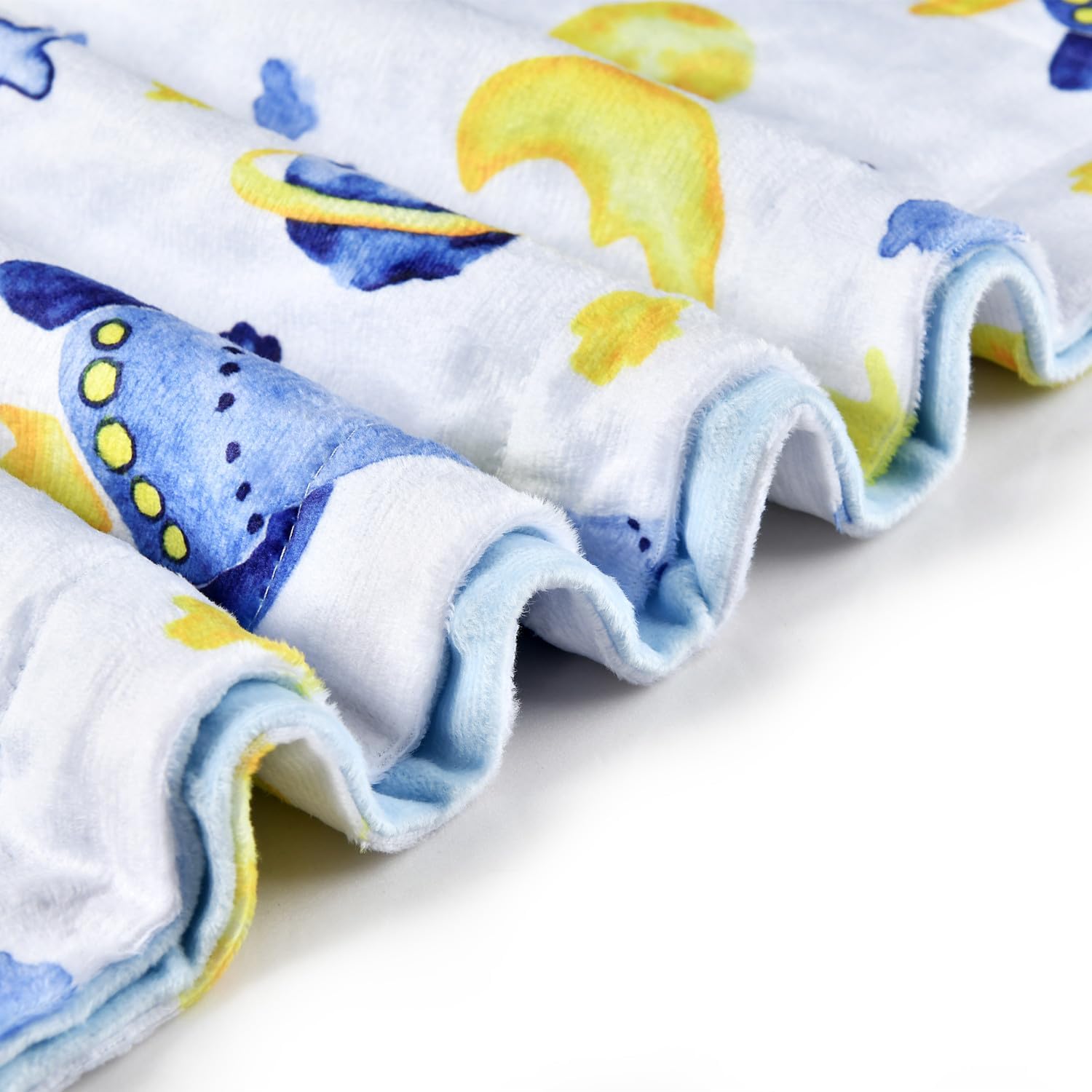 Boyoung Baby Blanket with Double Layer Dotted Backing