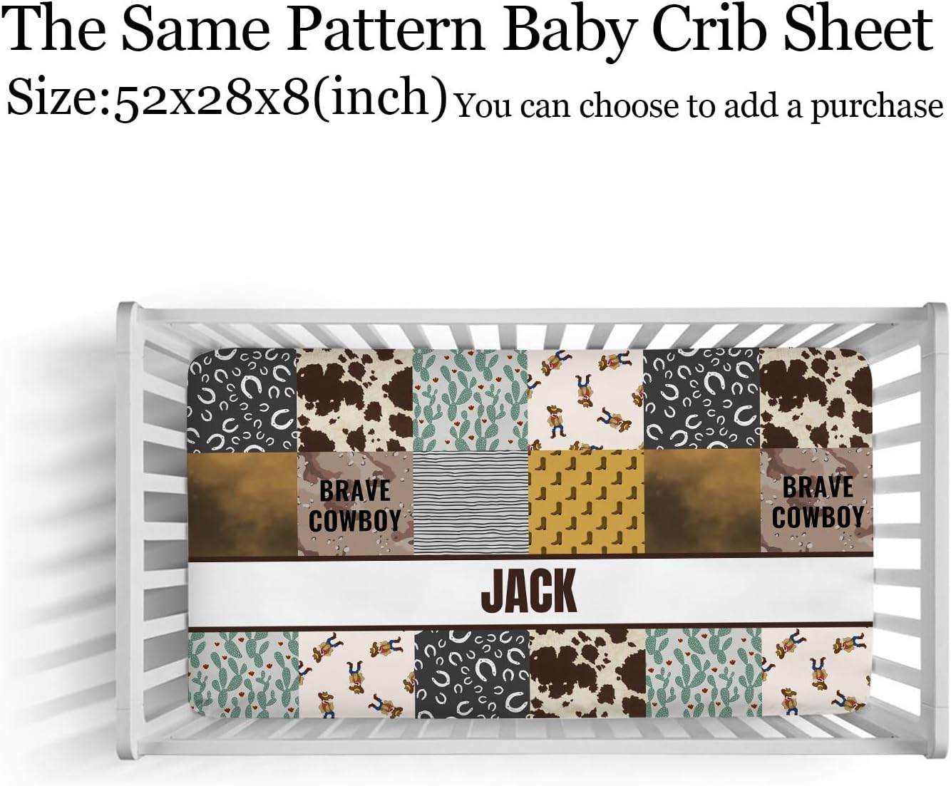 Custom Baby Blanket with Name Baseball Cowboy Style