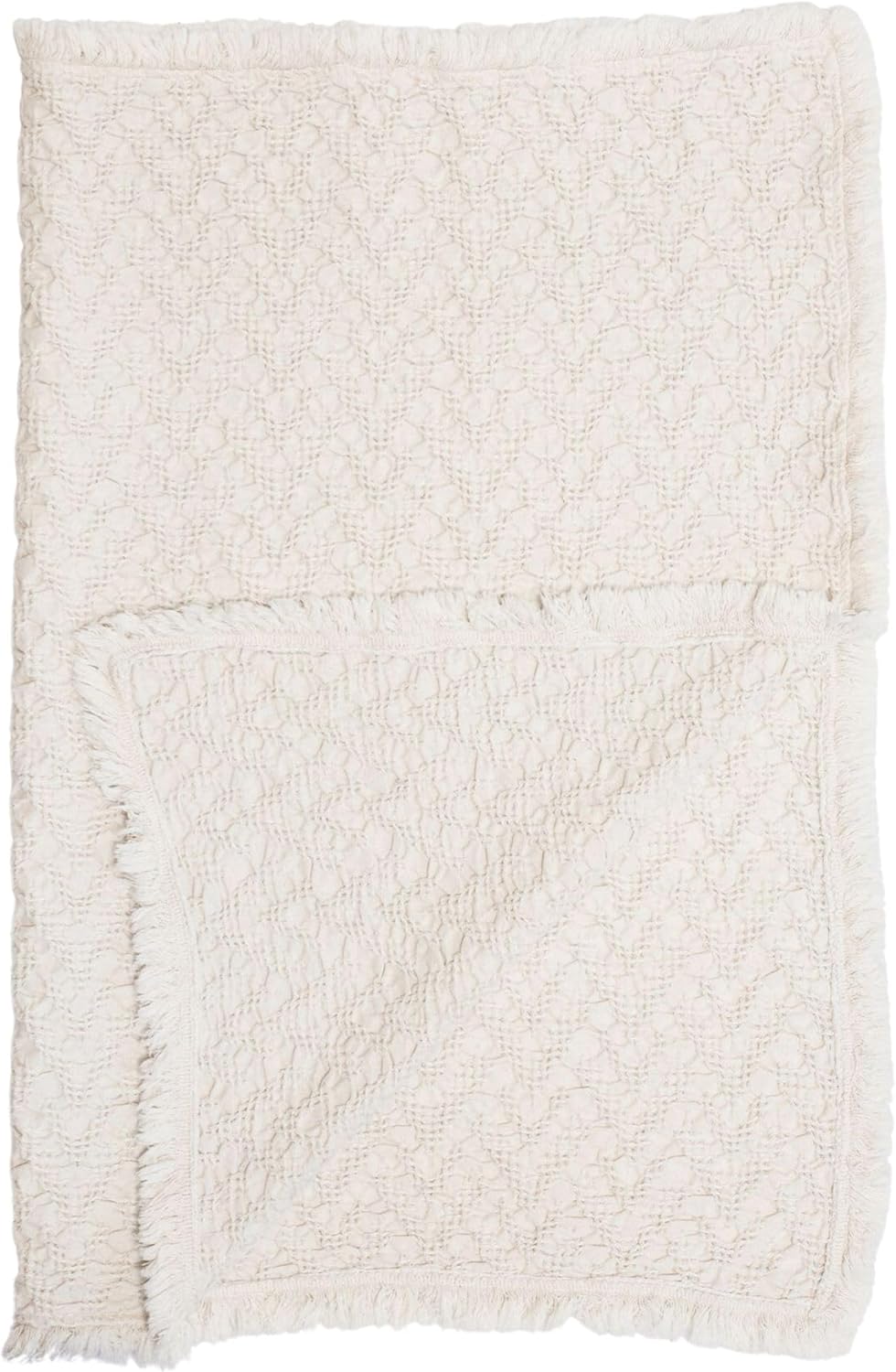 Crane Baby Oatmeal Boho Knit Blanket 30x40