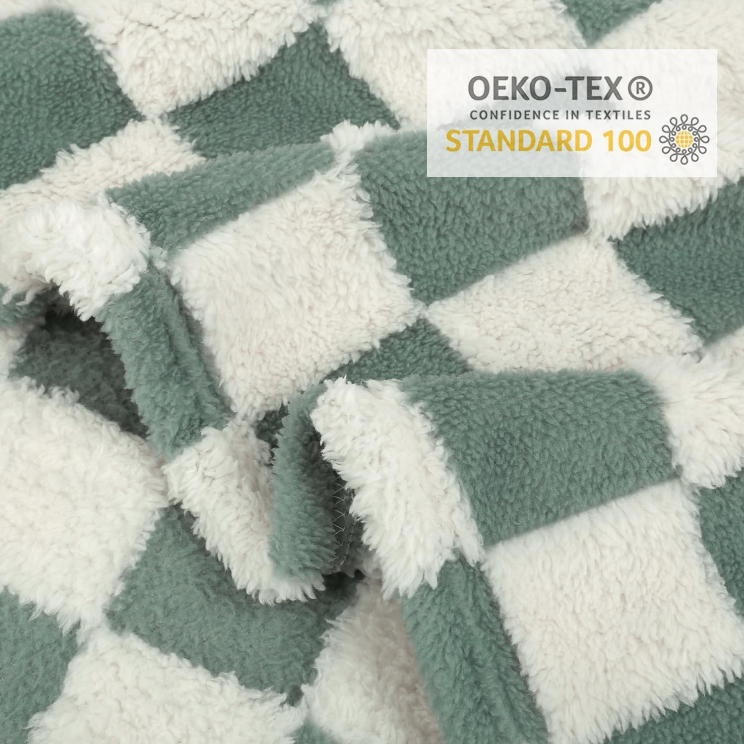 HOMRITAR Checkered Baby Blanket 30x40 Inch 1