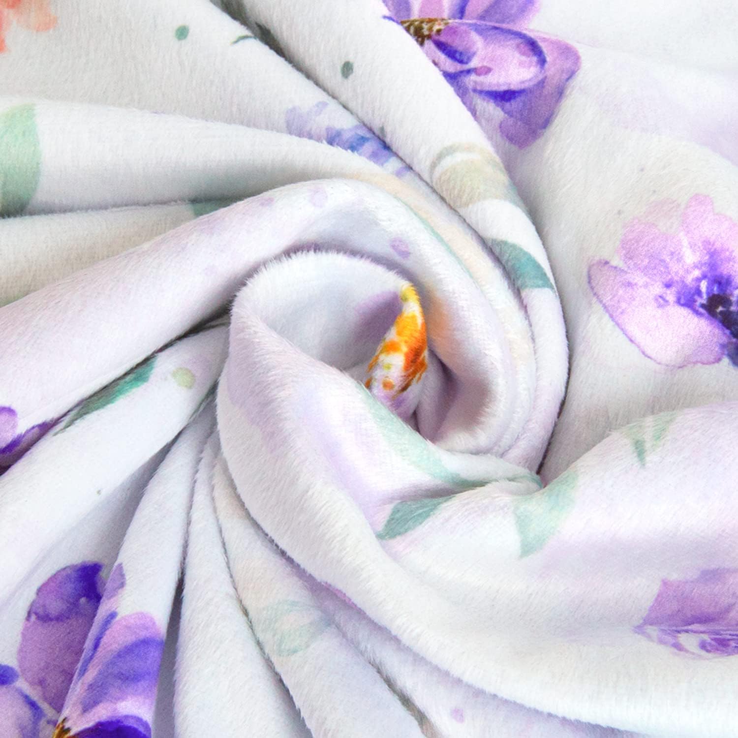 BORITAR Double Layer Minky Blanket with Dotted Backing for Girls 30x40 Inch