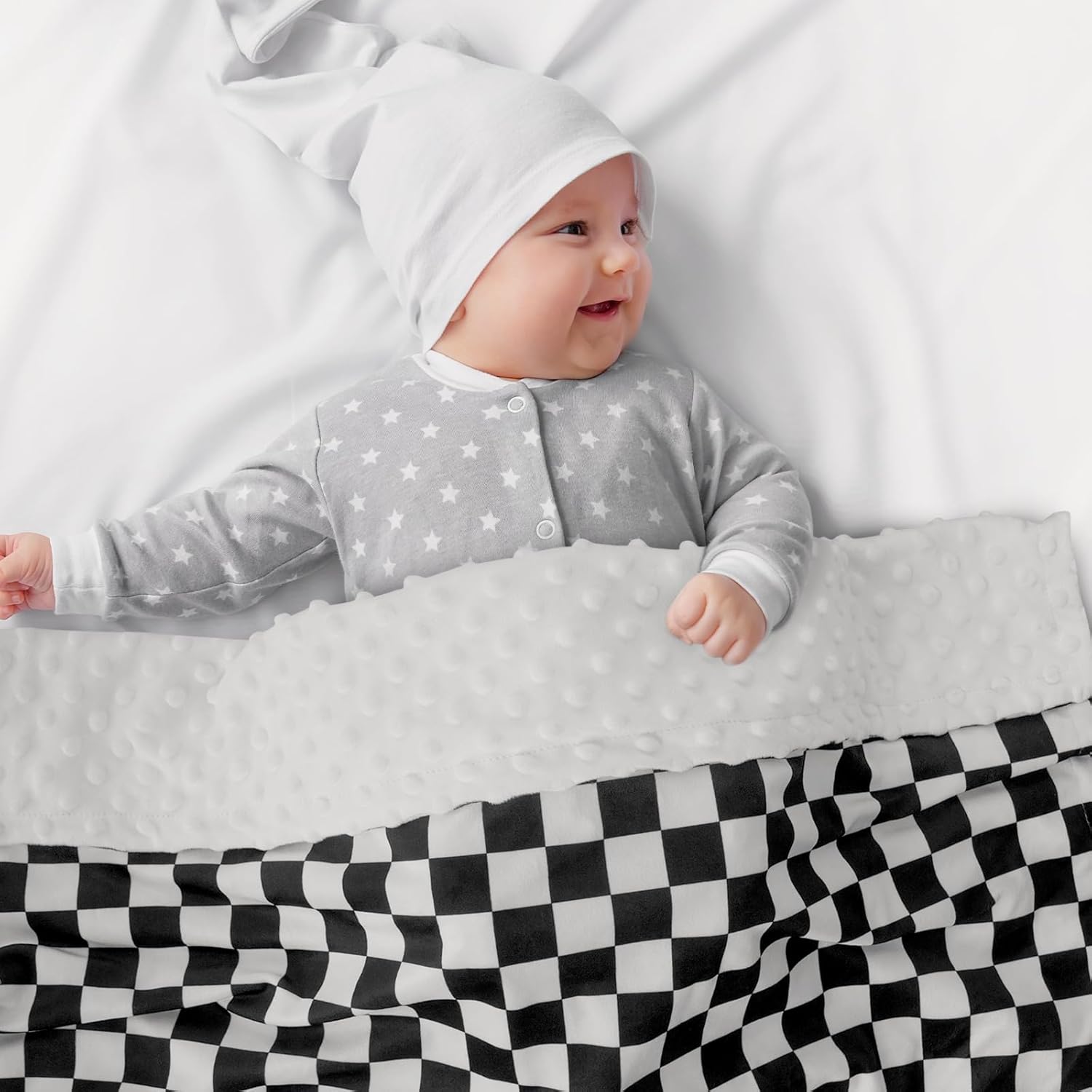 CIVARUA KIDS Checkered Baby Blanket for Boys
