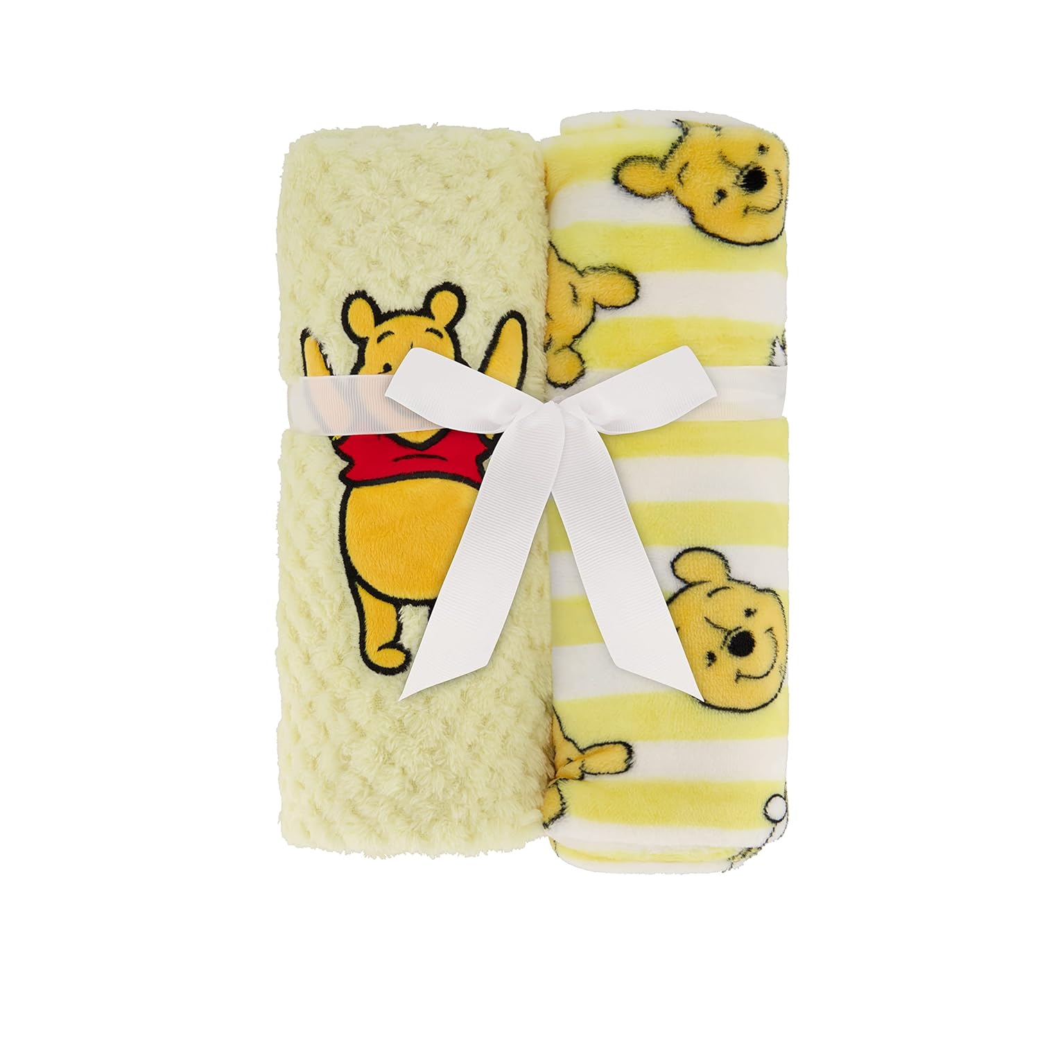 Disney 2-Pack Baby Blanket with Winnie The Pooh Design