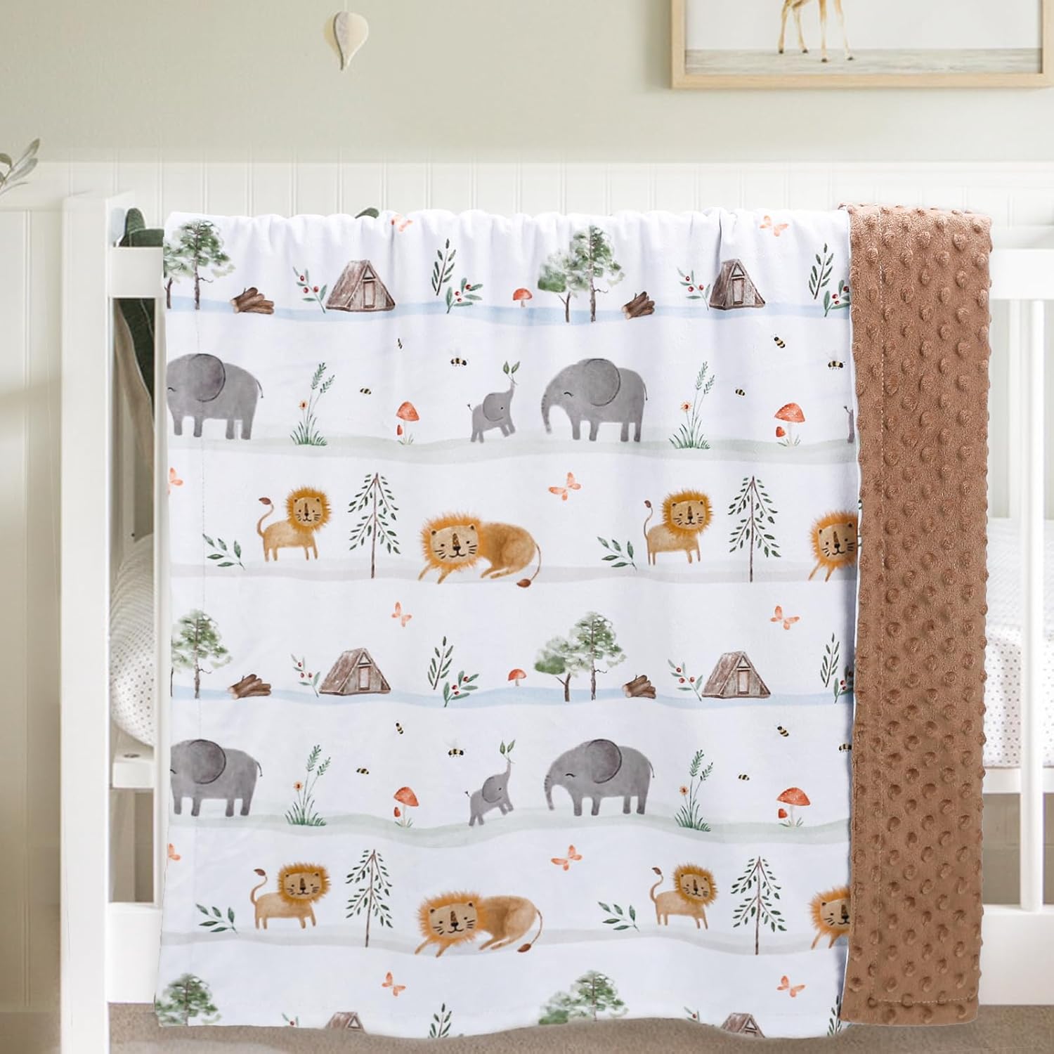 BORITAR Baby Blanket 30x40 Inch Plush Minky