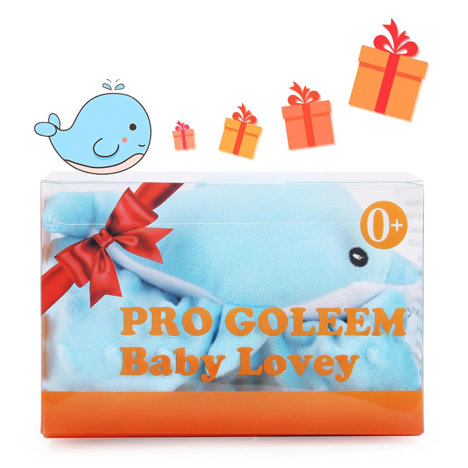 Pro Goleem Dolphin Lovey 16 Inch Soft Security Blanket for Babies