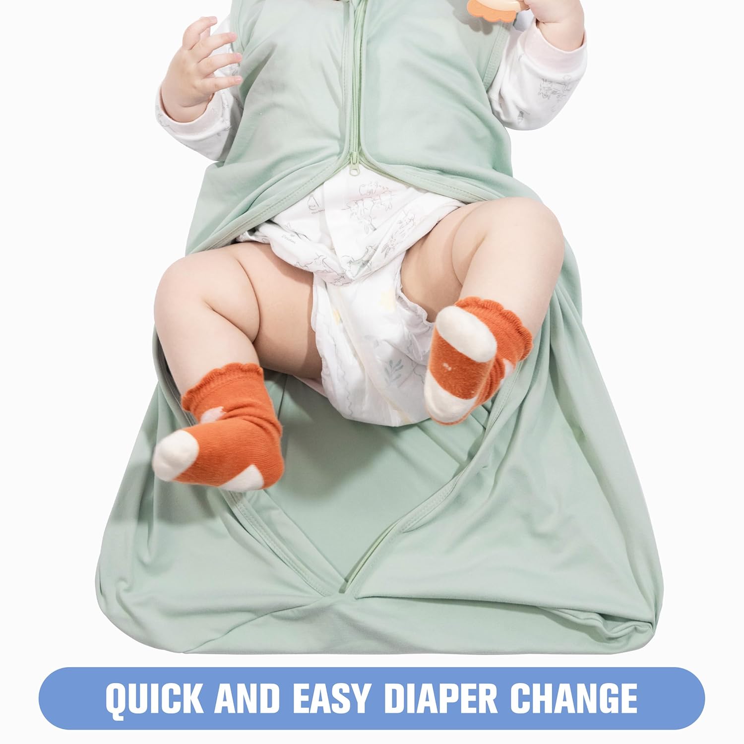 GUNTAIL Baby Sleep Sack 18-24 Months 2-Way Zipper 100 Rayon Cotton