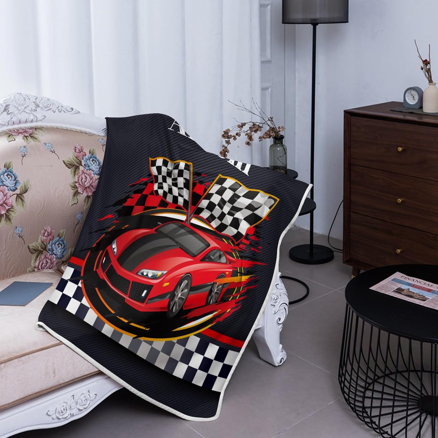 Deven Race Car Cooling Blanket for Kids