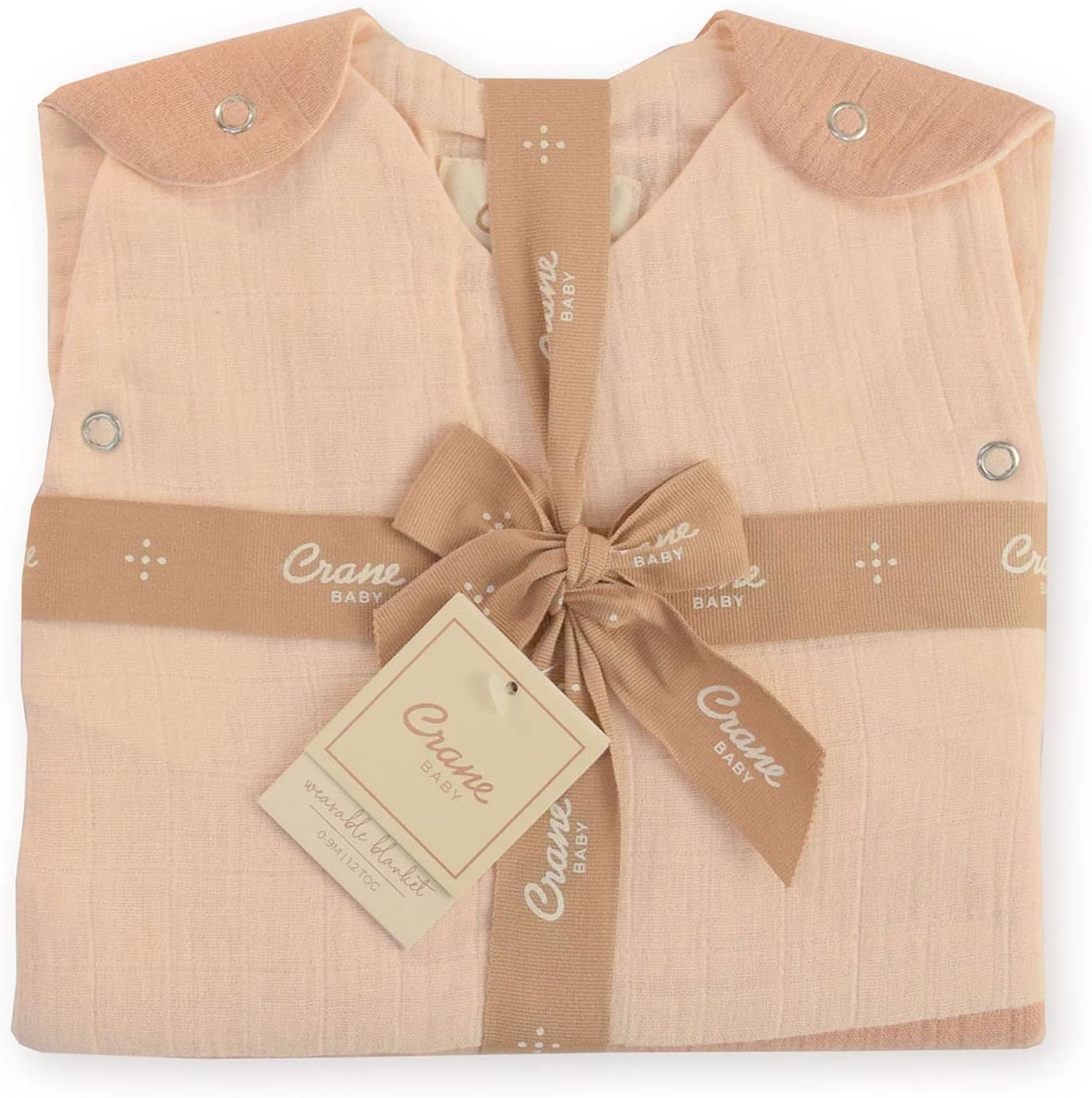 Crane Baby Wearable Blanket Soft Cotton for Newborns 0-9 Months