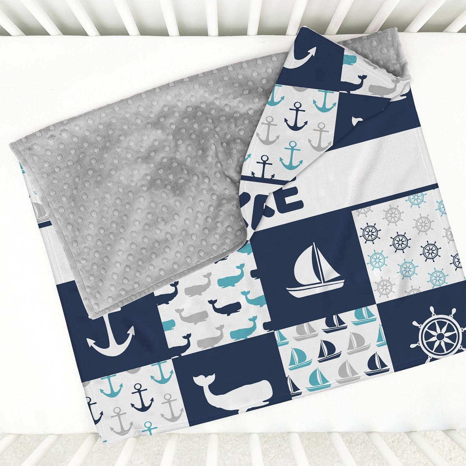 Personalized Baby Blanket with Name - Baseball Minky Blanket for Boys