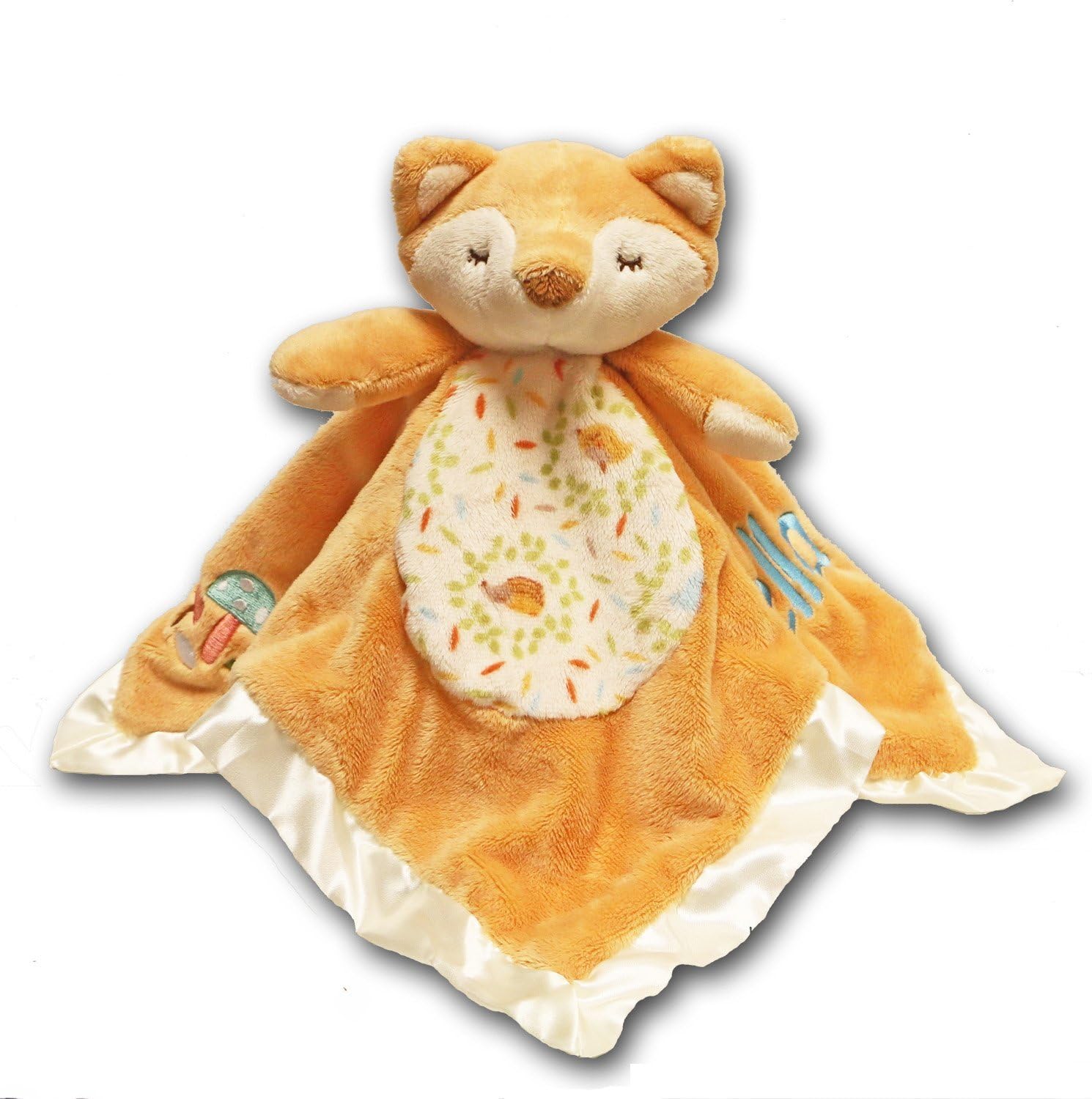 Personalized Fox Snuggle Blanket with Name - 13 Inches