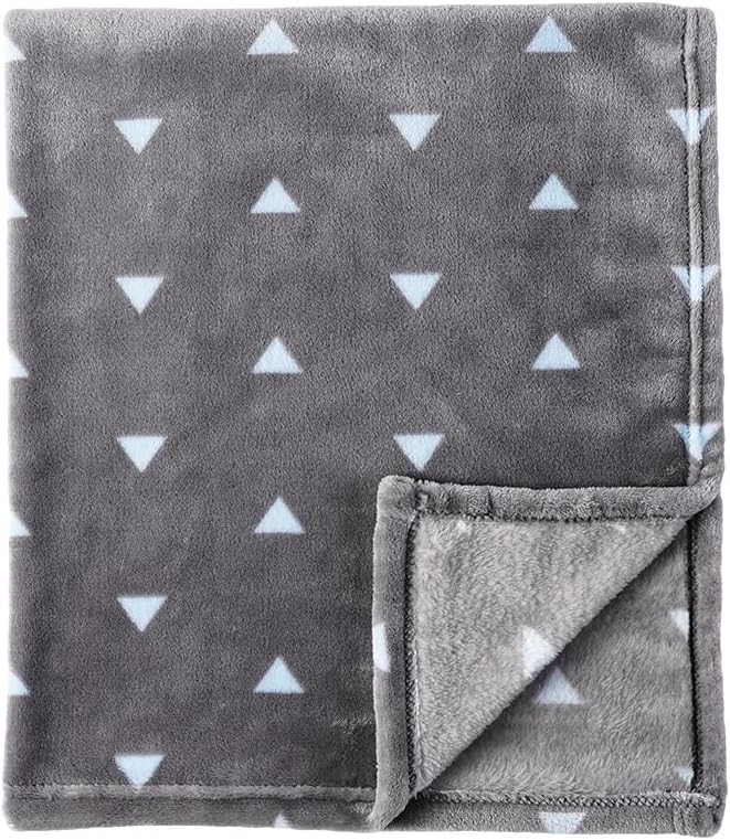 Bunnikins Clover 30x36 Flannel Baby Blanket