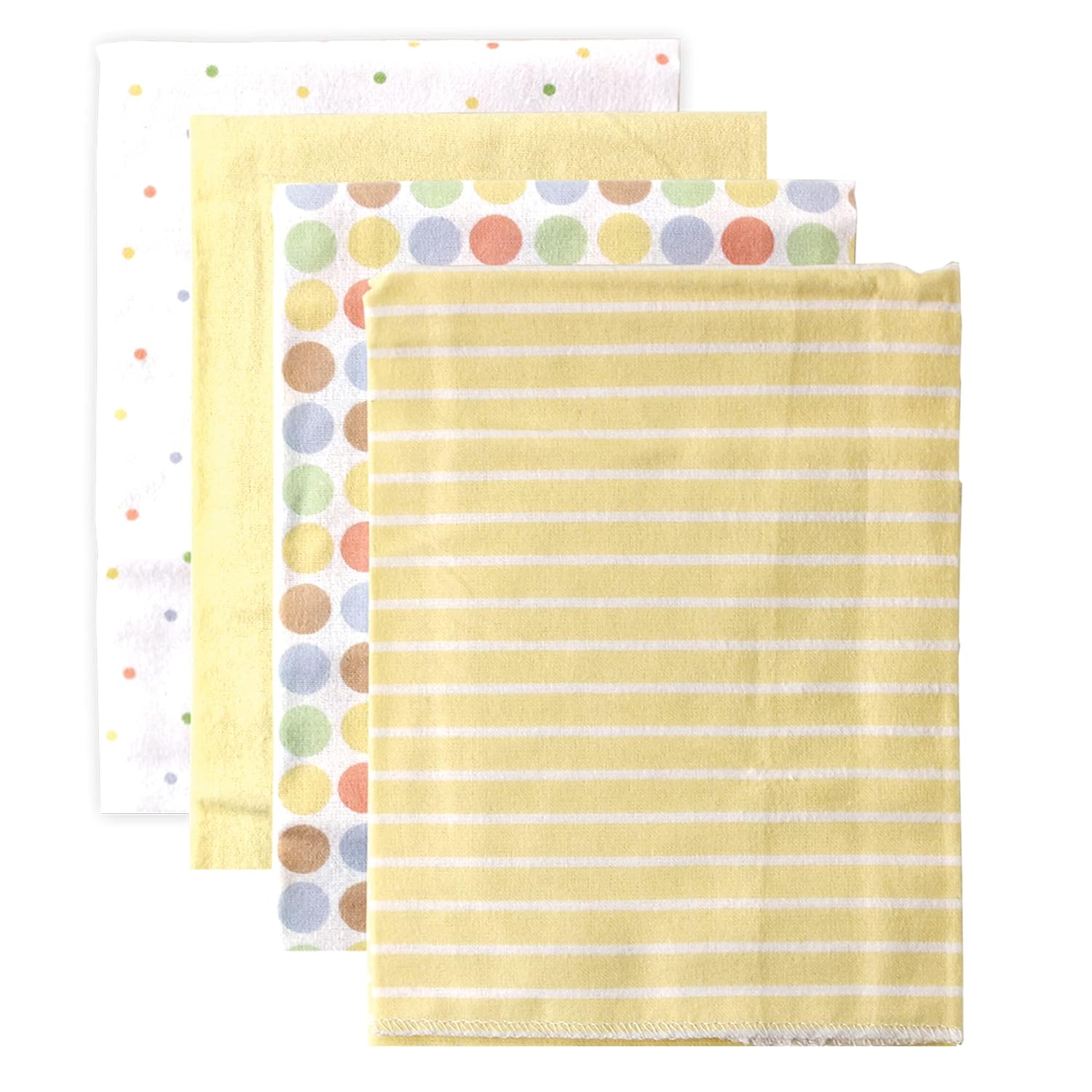 Luvable Friends Baby Flannel Receiving Blankets Yellow One Size