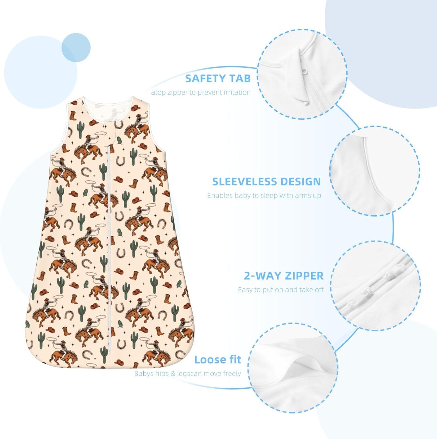 Strawberry Sleep Sack for Baby 0-12M Soft and Comfortable