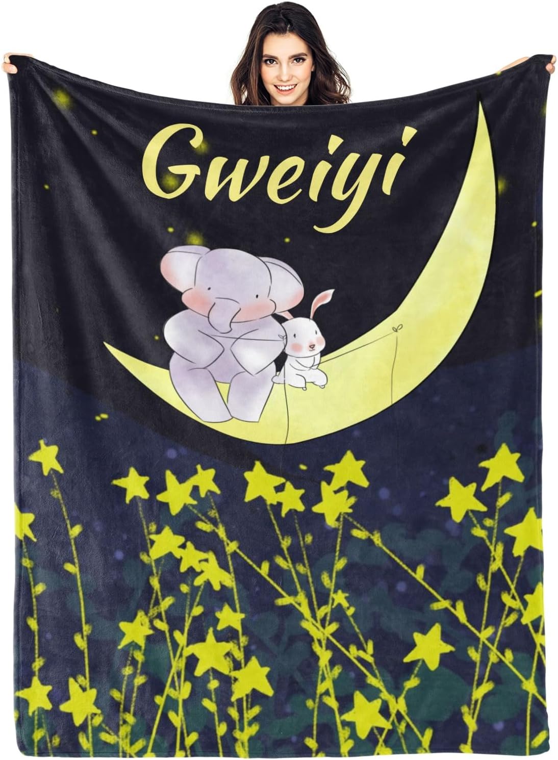 Personalized Baby Blanket with Name 40x50 Inches