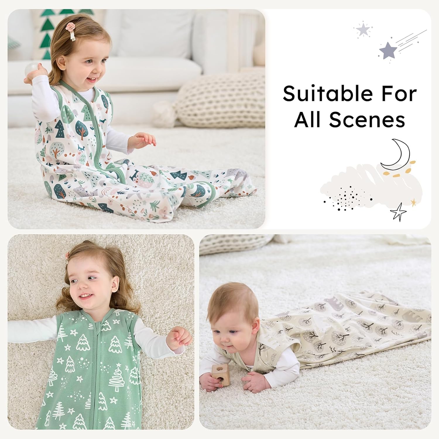 FIEMOL Baby Sleep Sack 12-18 Months 3 Pack 1