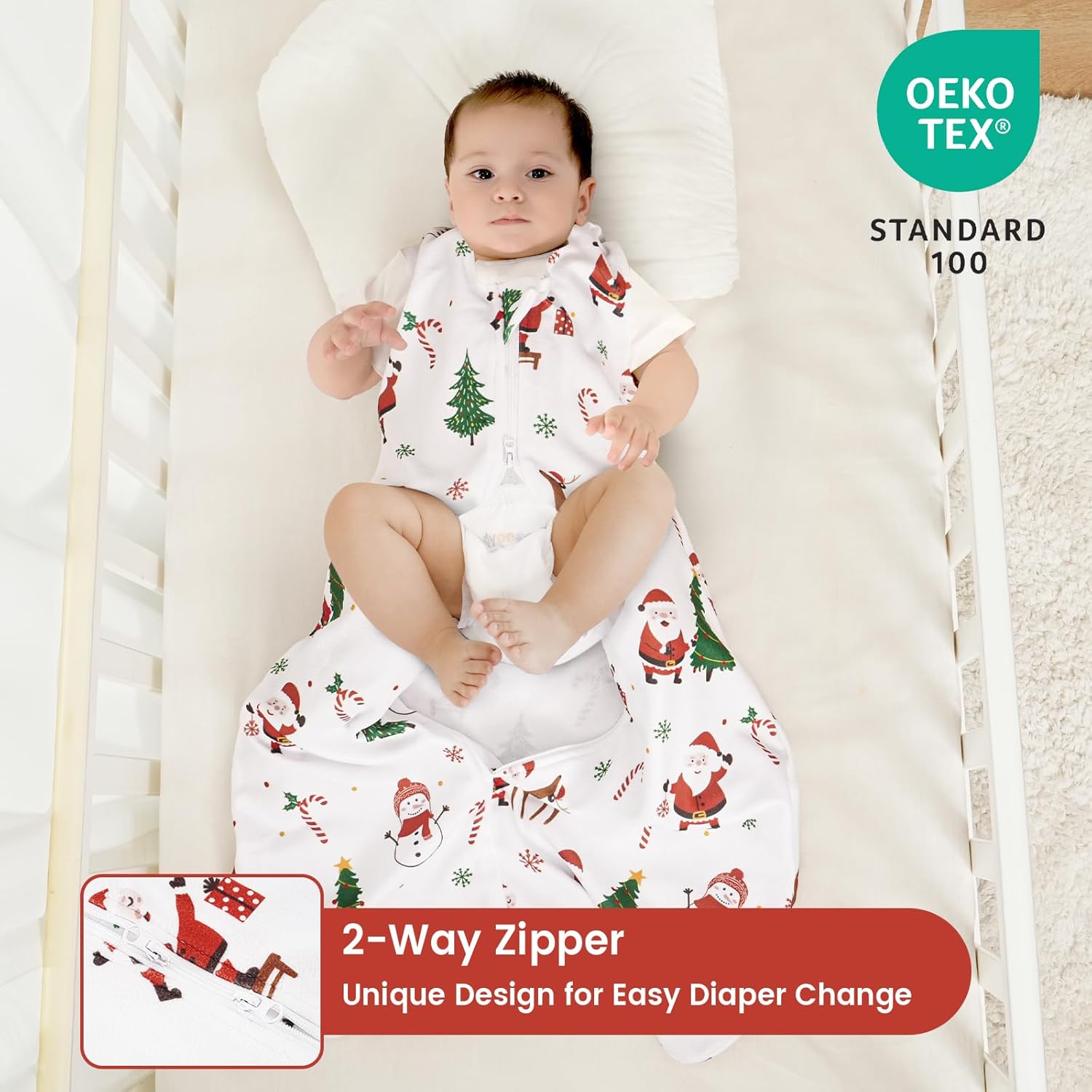 Davids Kids Micro Fleece Sleep Sack 0-6 Months 2 Pack