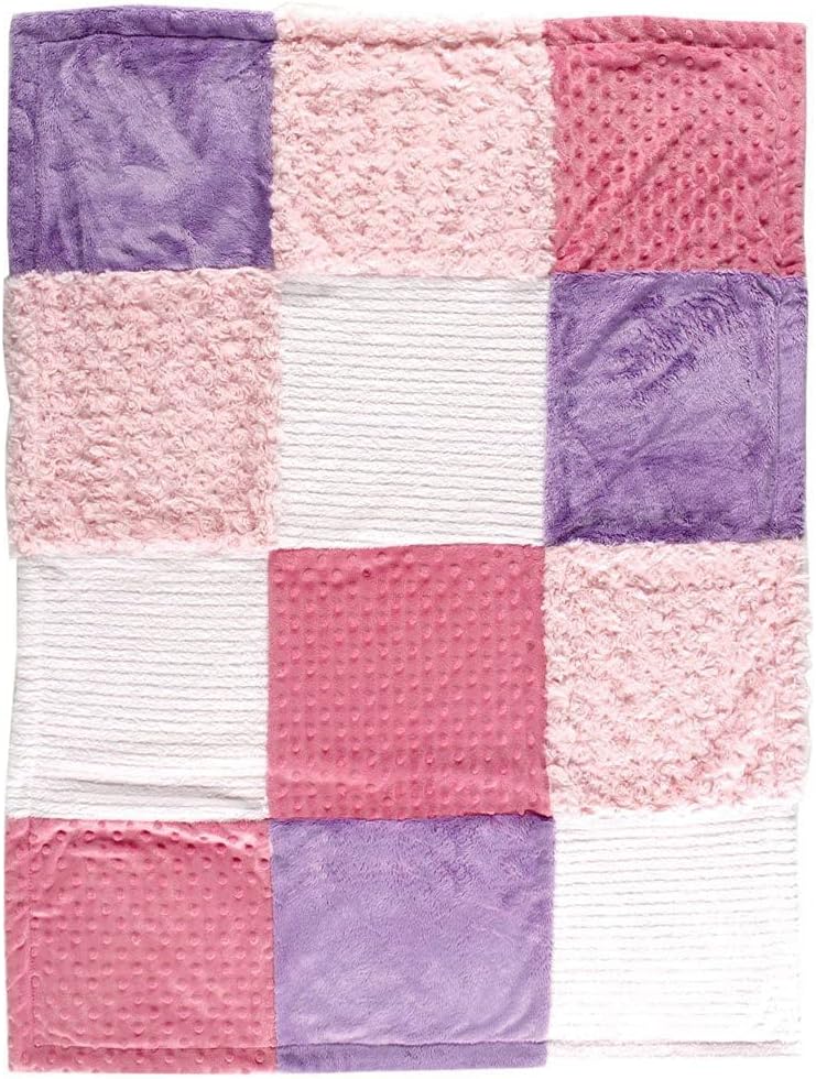 Hudson Baby Plush Blanket Pink 30x40 Inches