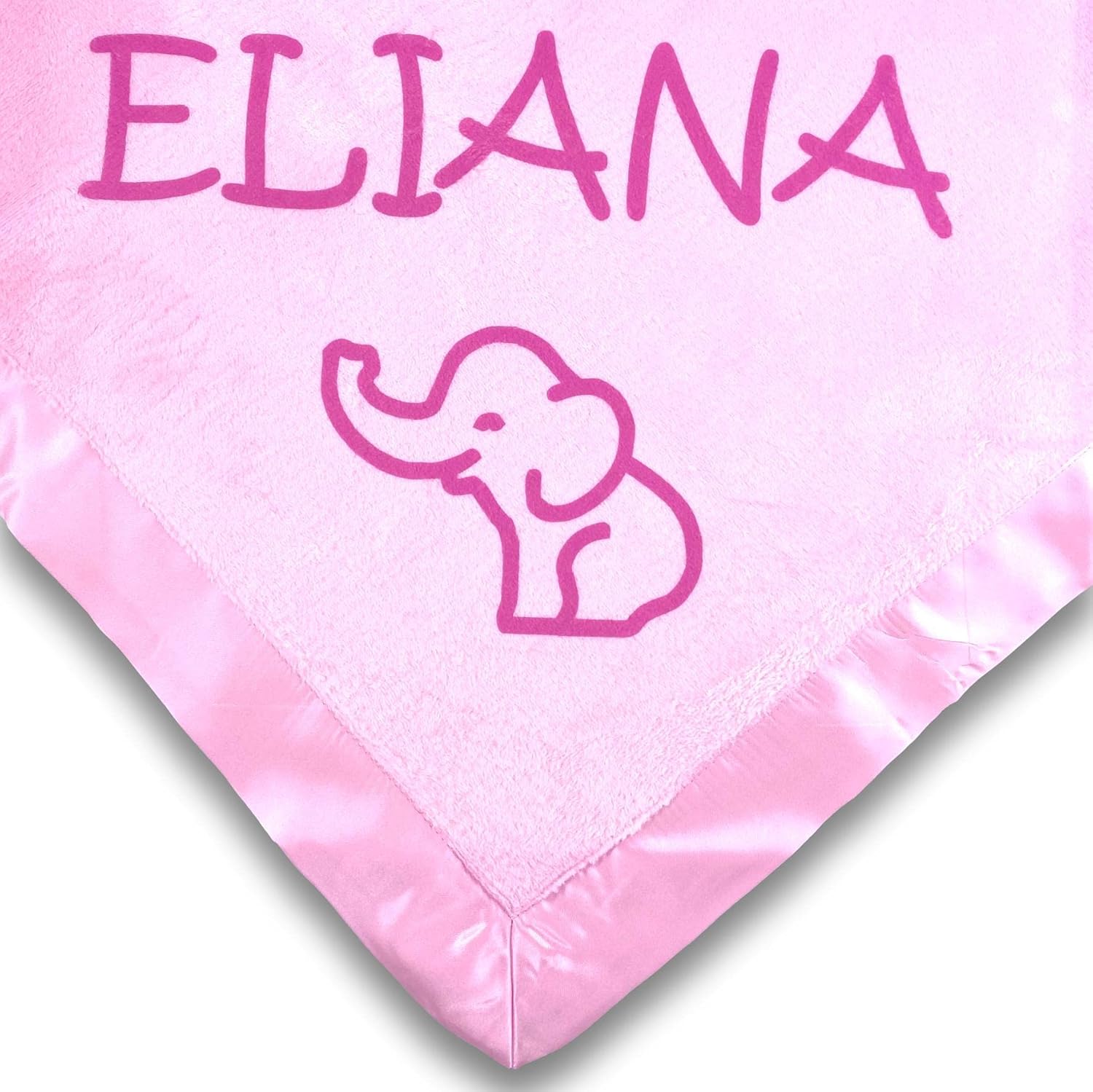 Custom Catch Personalized Baby Blanket - Elephant