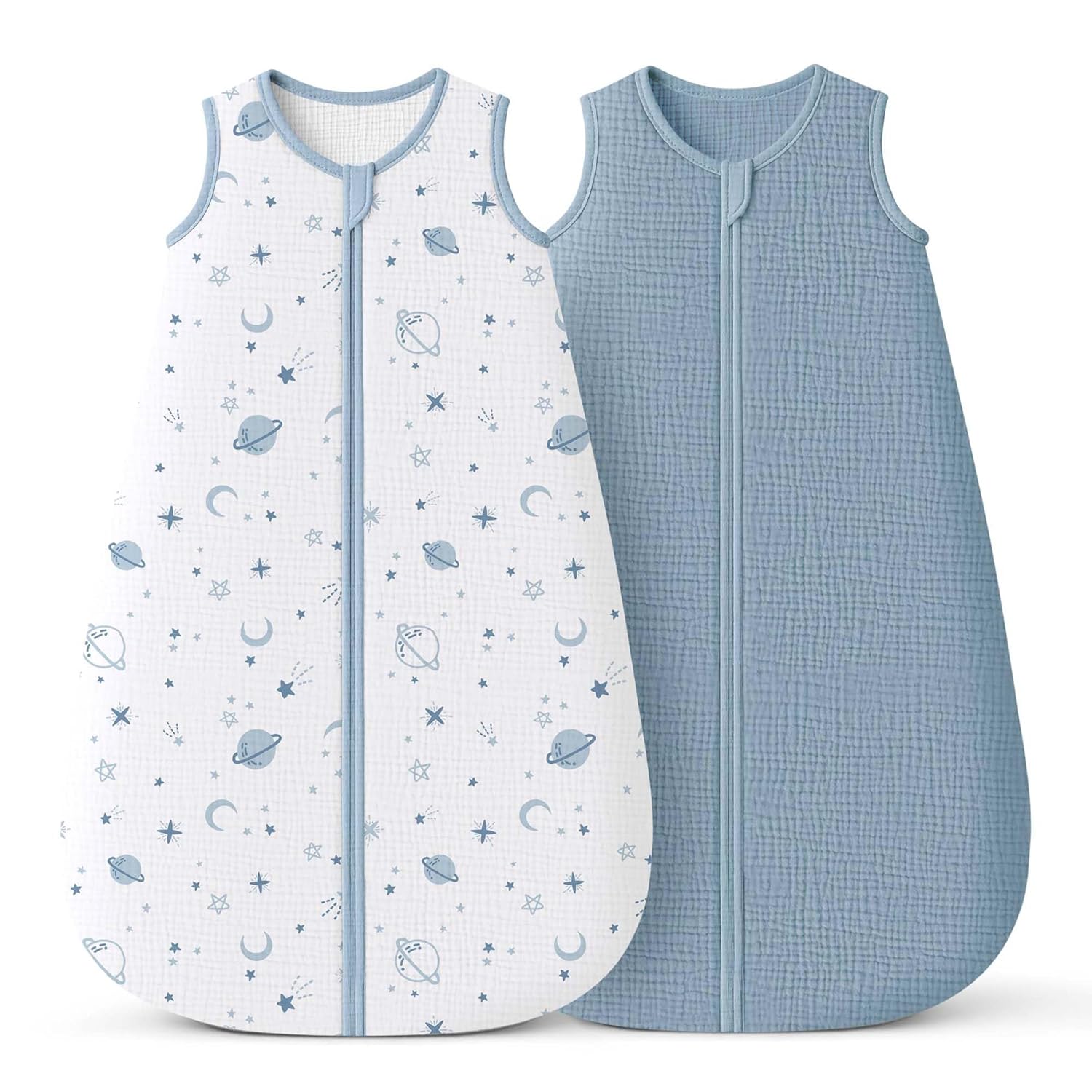 Konssy 2-Pack Baby Sleep Sack 6-12 Months