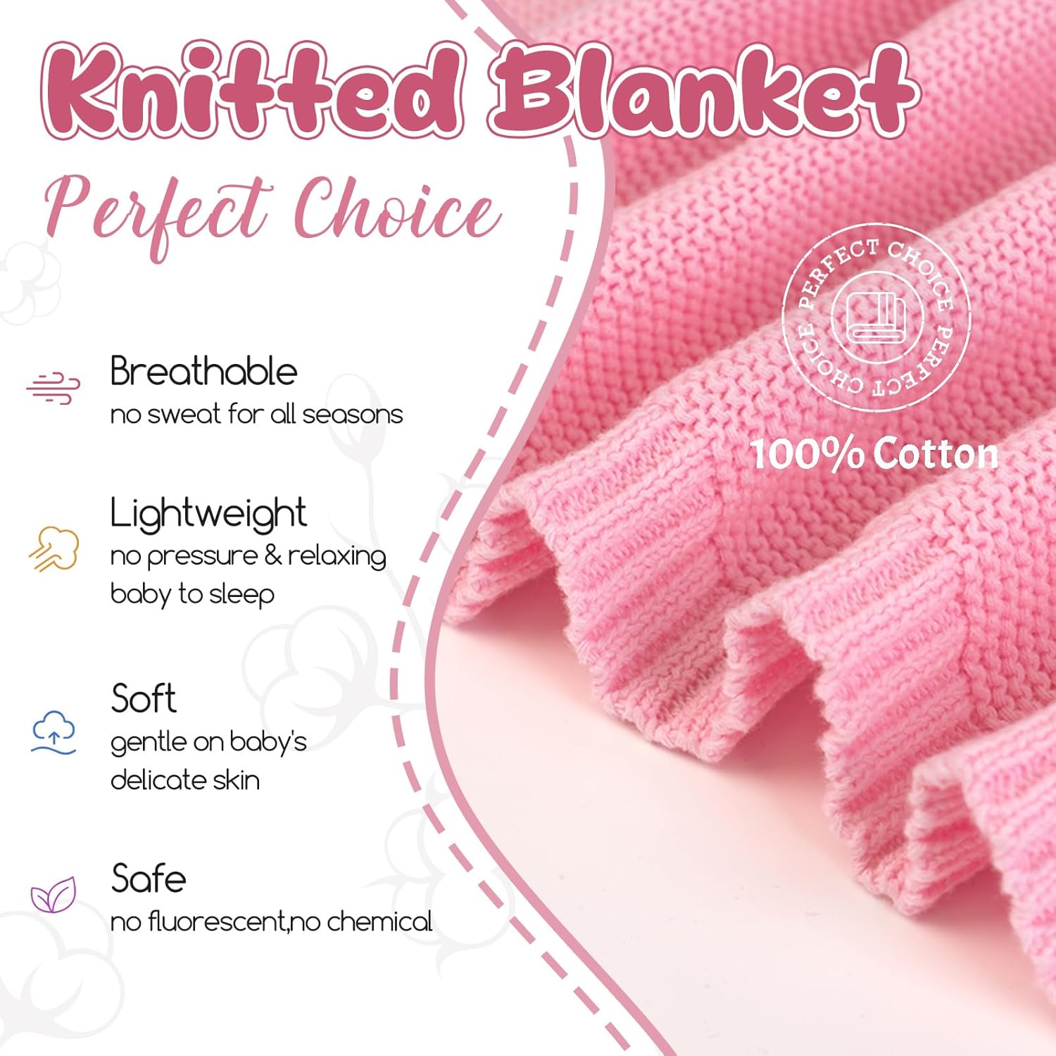 Greatabox Personalized Baby Blanket with Name 30x40in