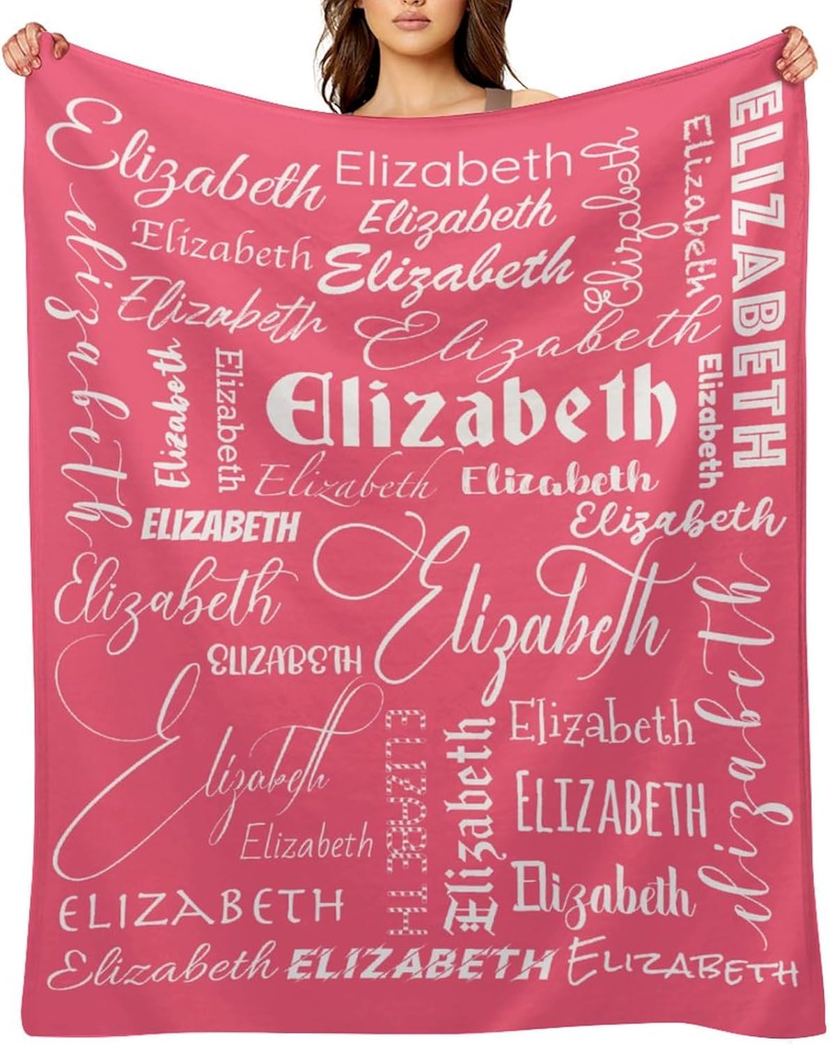 Custom Name Flannel Blanket 3248 for Kids Teens Adults