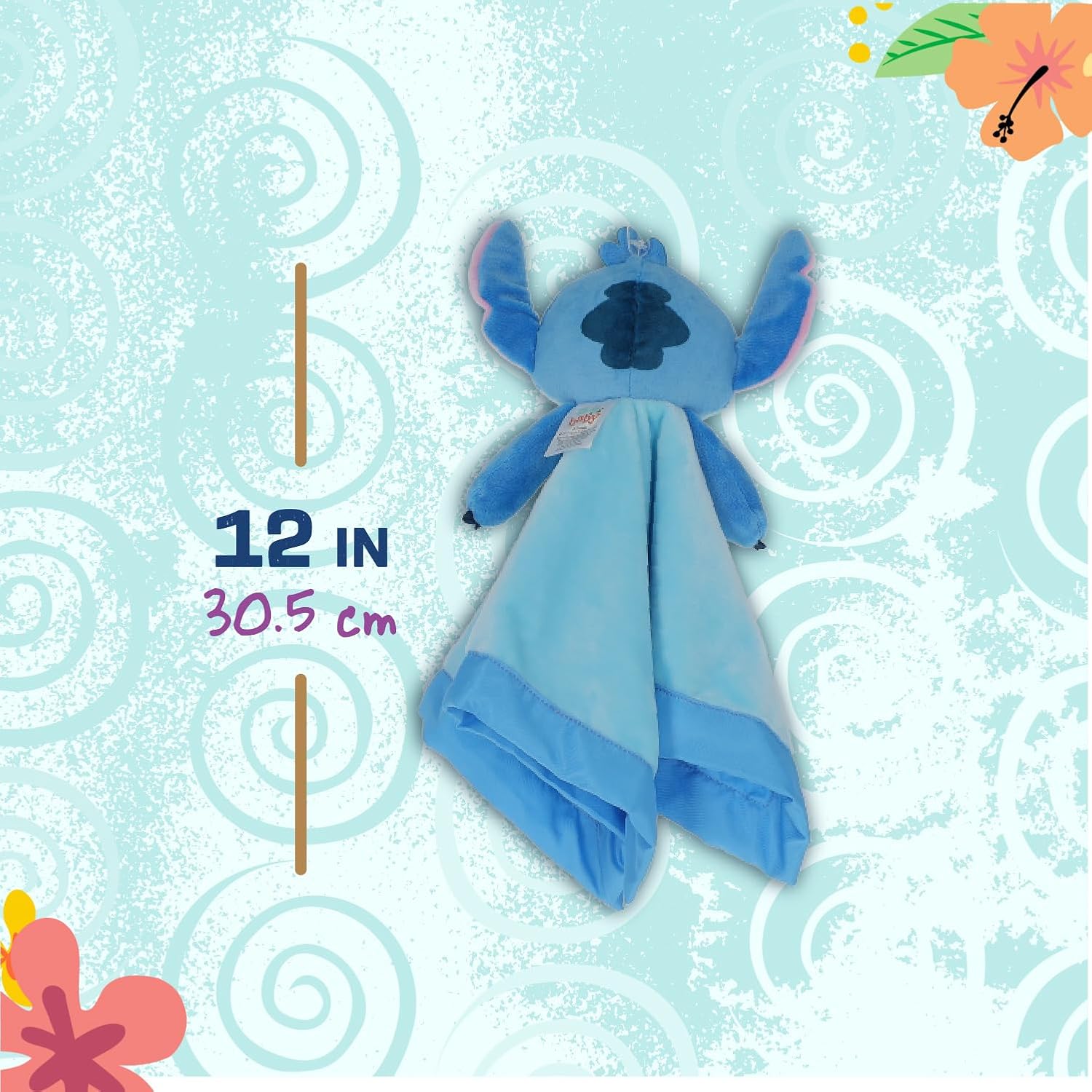 Disney Stitch Baby Lovey Blanket 12 Inch Snuggle Toy