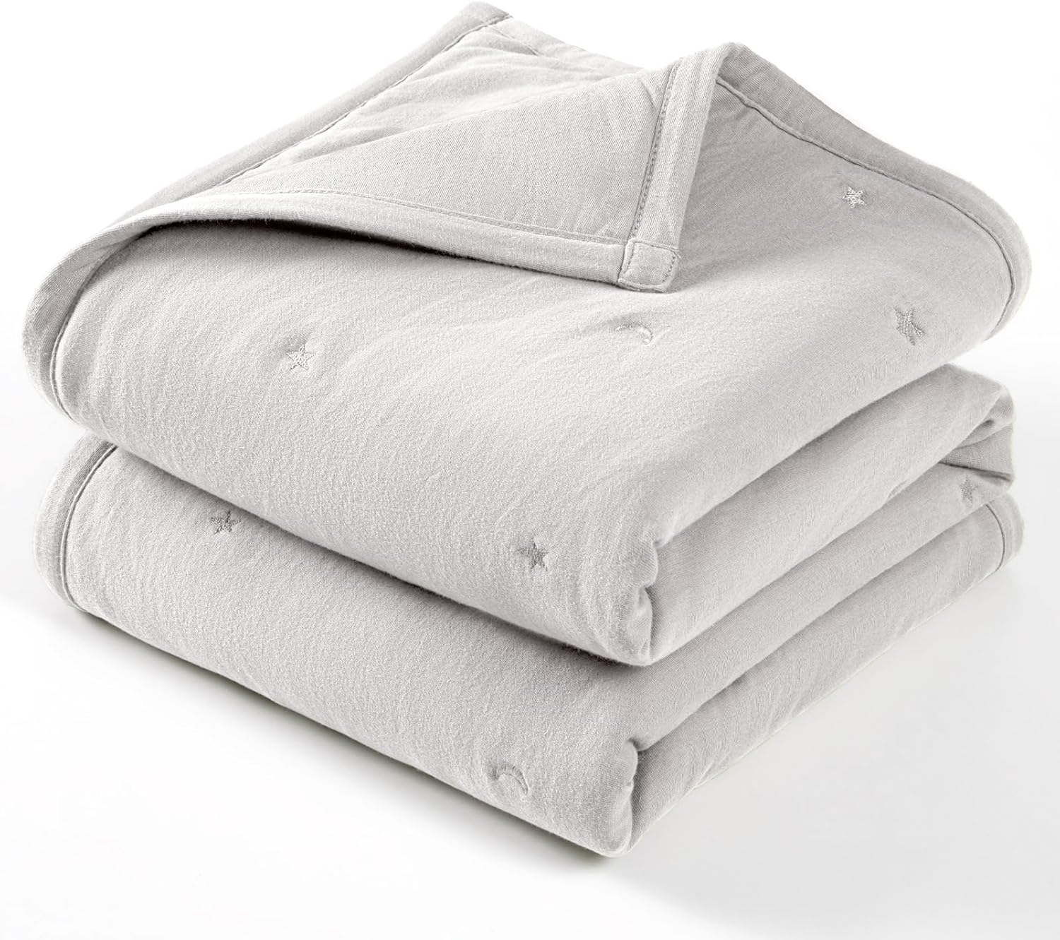 Lulu Moon Baby Crib Blanket - Lightweight 30x40 Jersey Cotton Quilt
