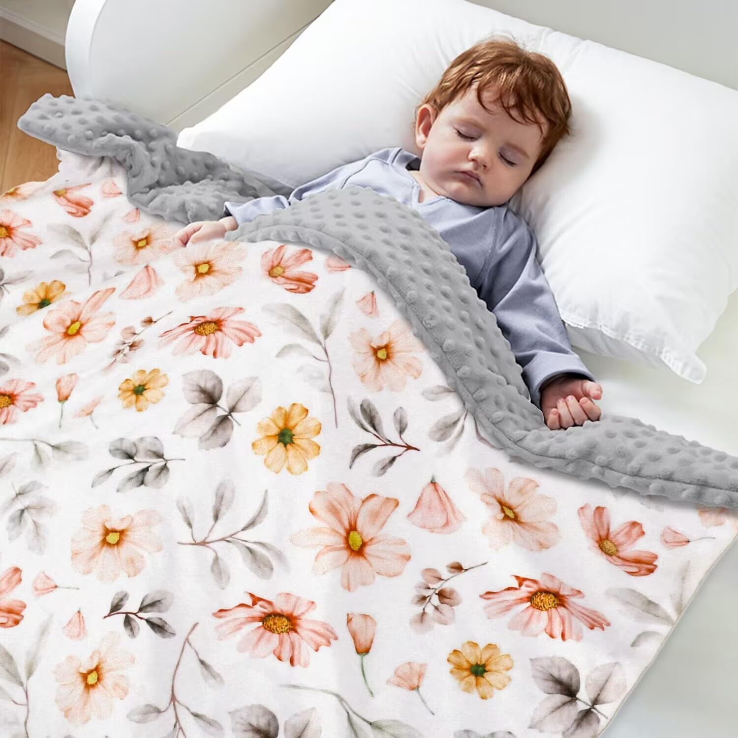BORITAR Baby Blanket Soft Plush Mink Fabric for Girls