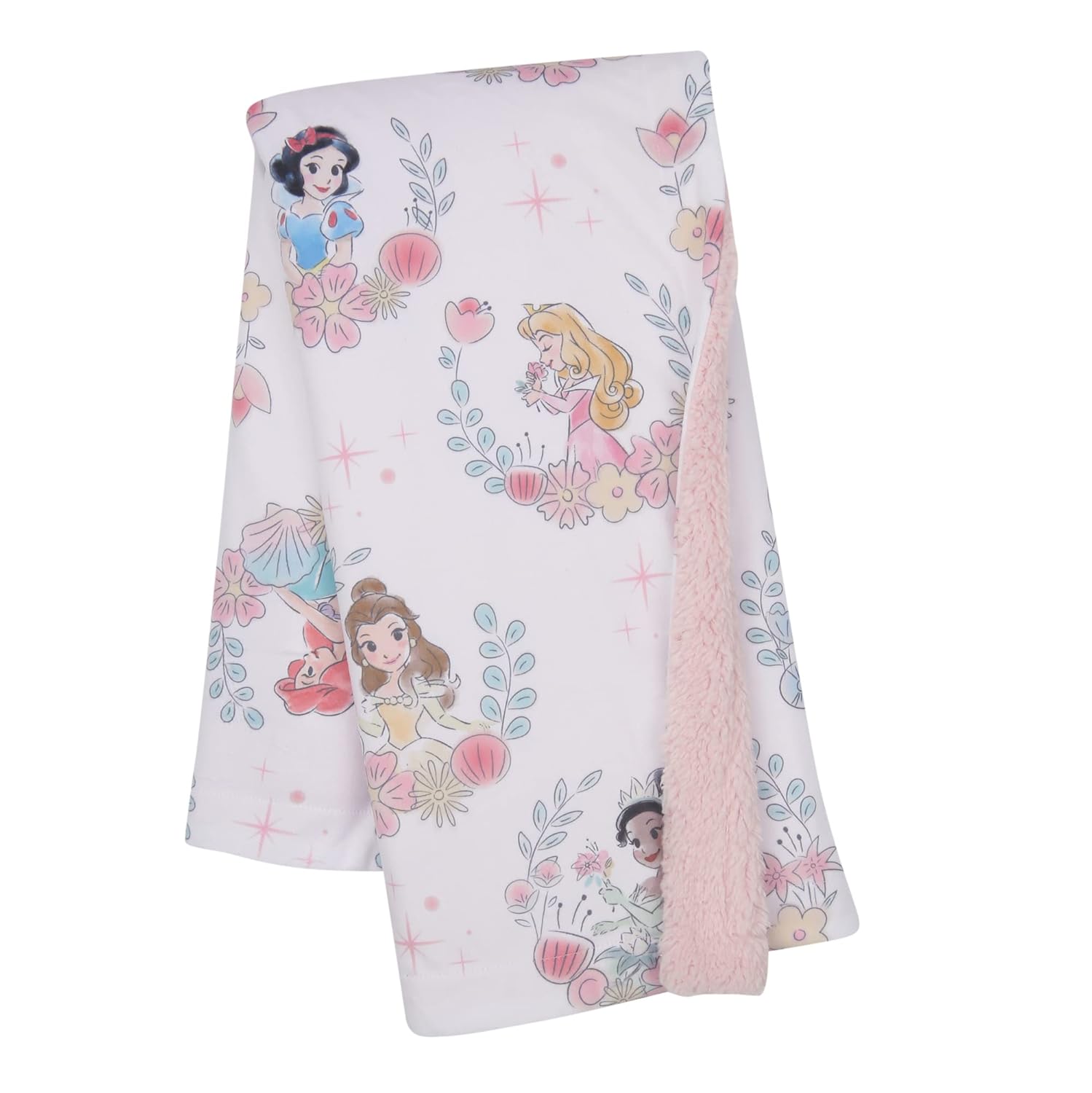 Lambs Ivy Disney Princesses Baby Blanket - Ariel Snow White Cinderella More