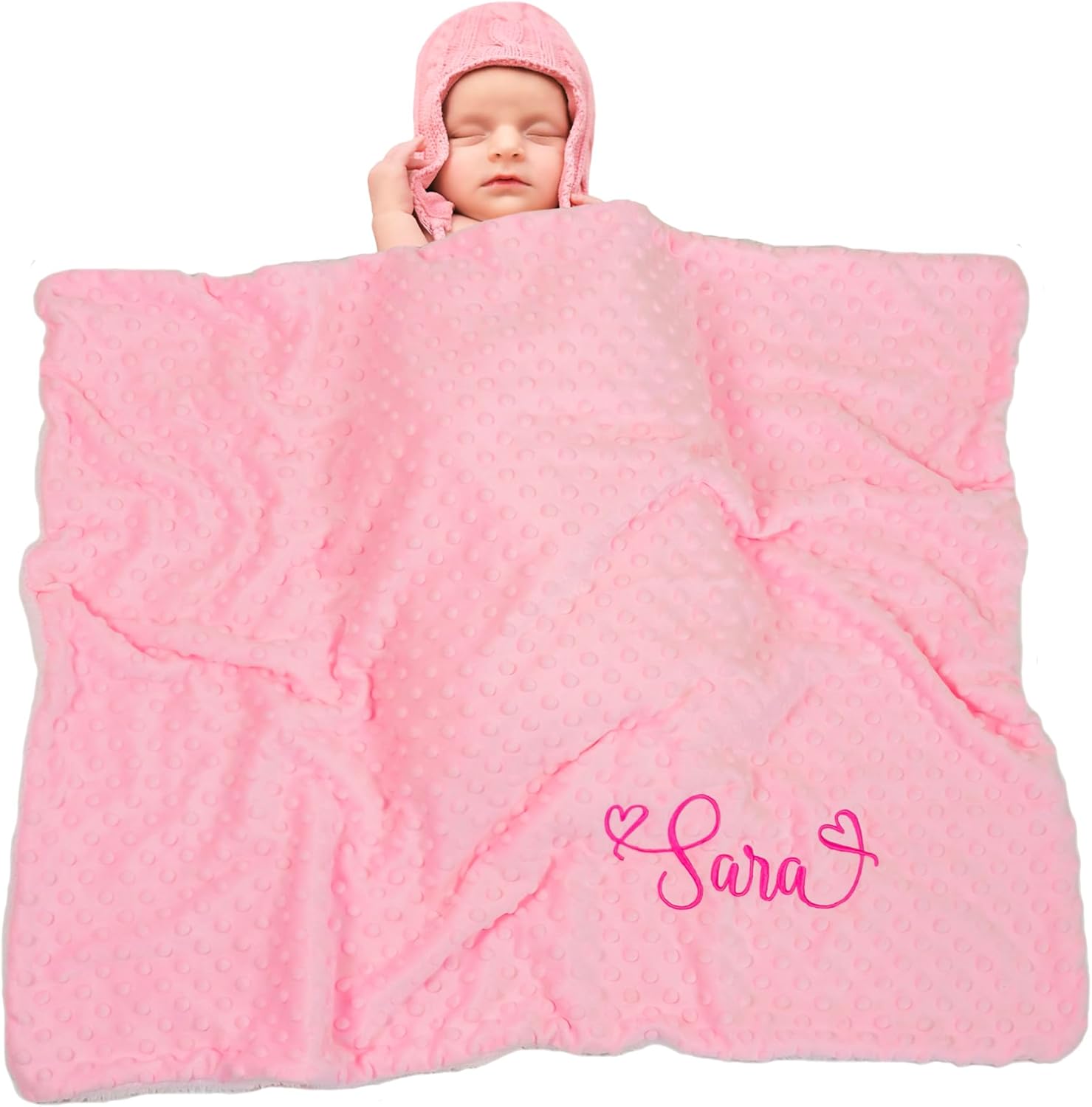 Personalized Baby Blanket with Name 27x35 Inch