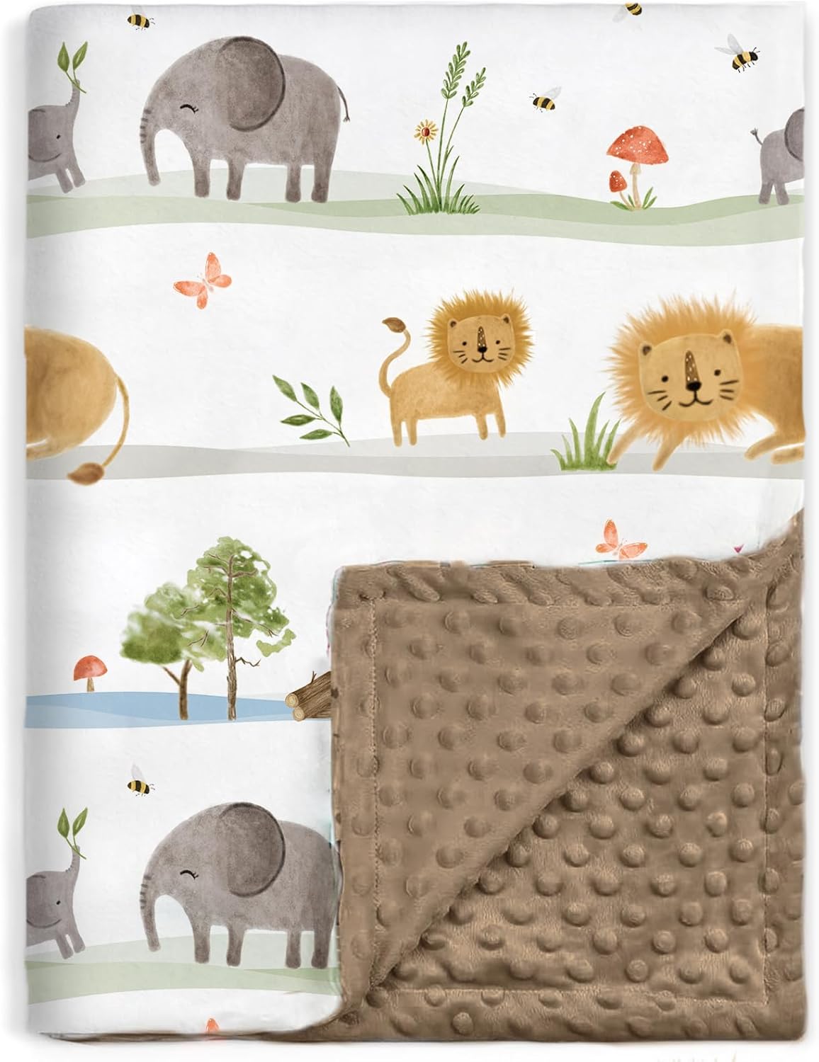 BORITAR Baby Blanket 30x40 Inch Plush Minky