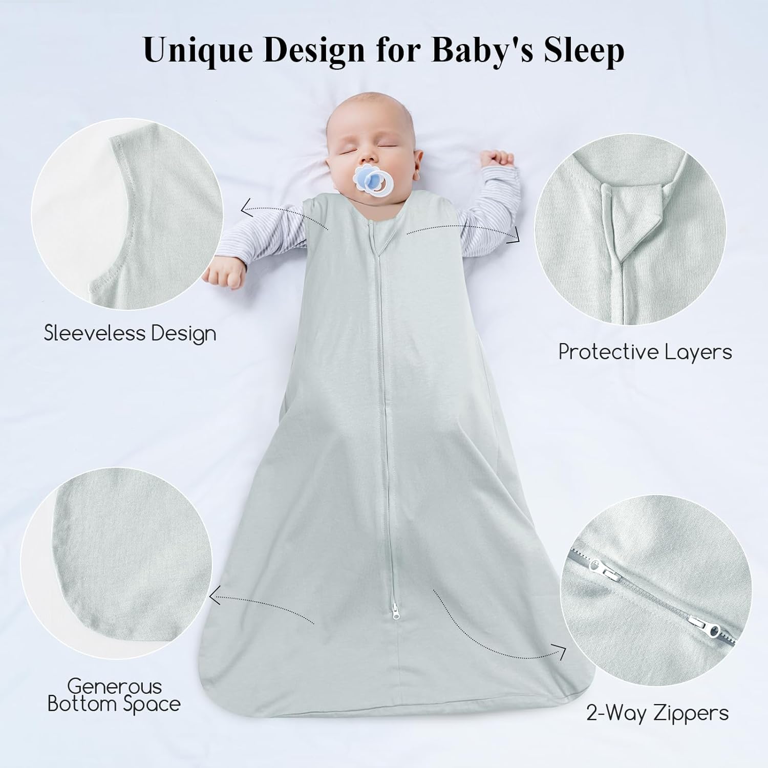 Davids Kids 100 Cotton Sleep Sack 6-12 Months