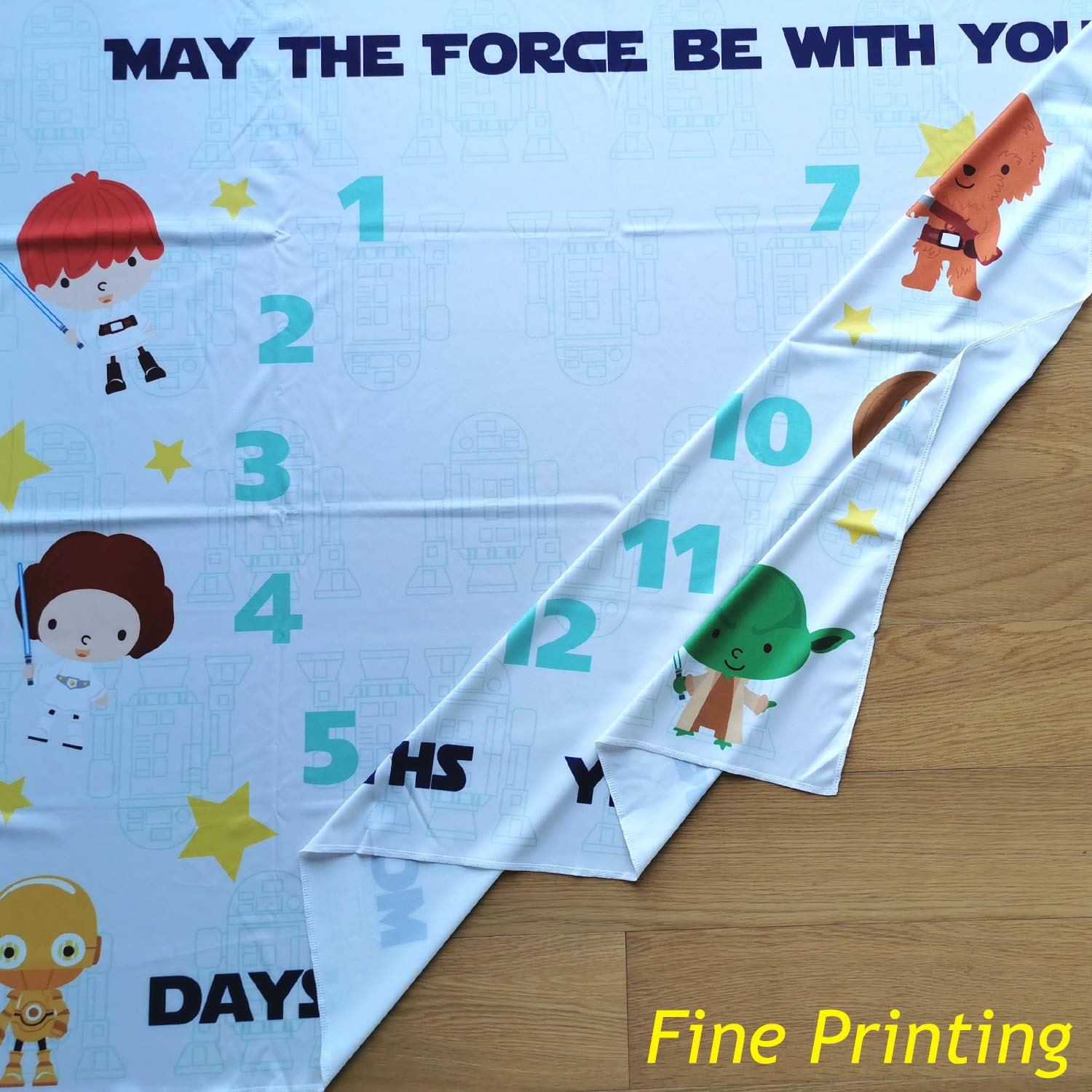 ShellboBO Baby Milestone Blanket - May The Force Be With You