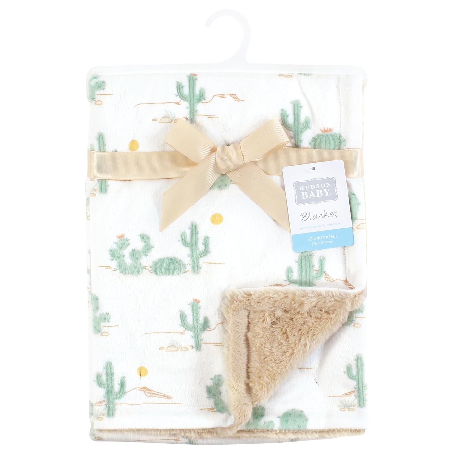 Hudson Baby Plush Bed Blanket - Desert Cactus One Size